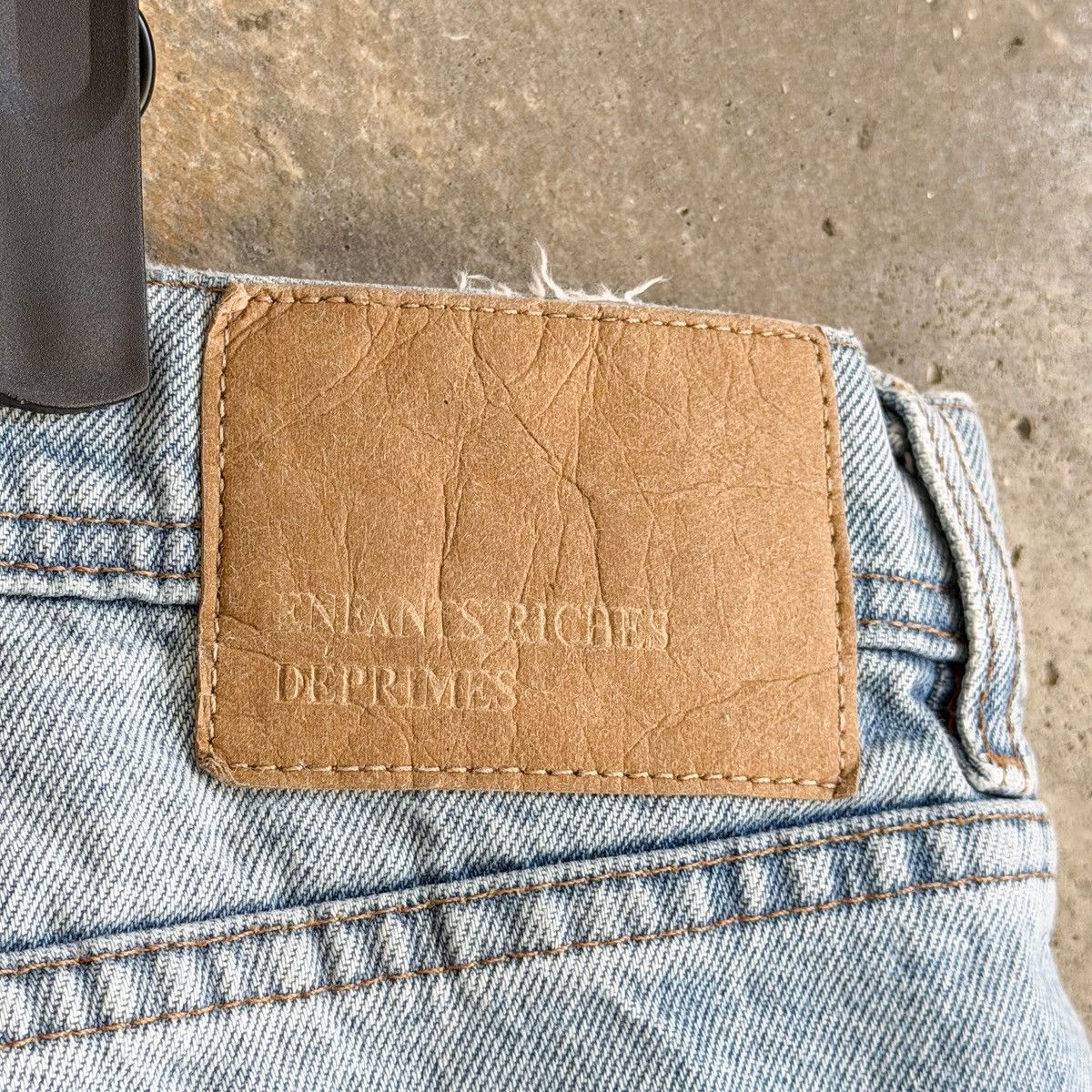 Enfants Riches Deprimes ERD SS25 Light Wash THRASHED Hem Flared Denim sz 38 Size US 38 / EU 54 - 5 Thumbnail
