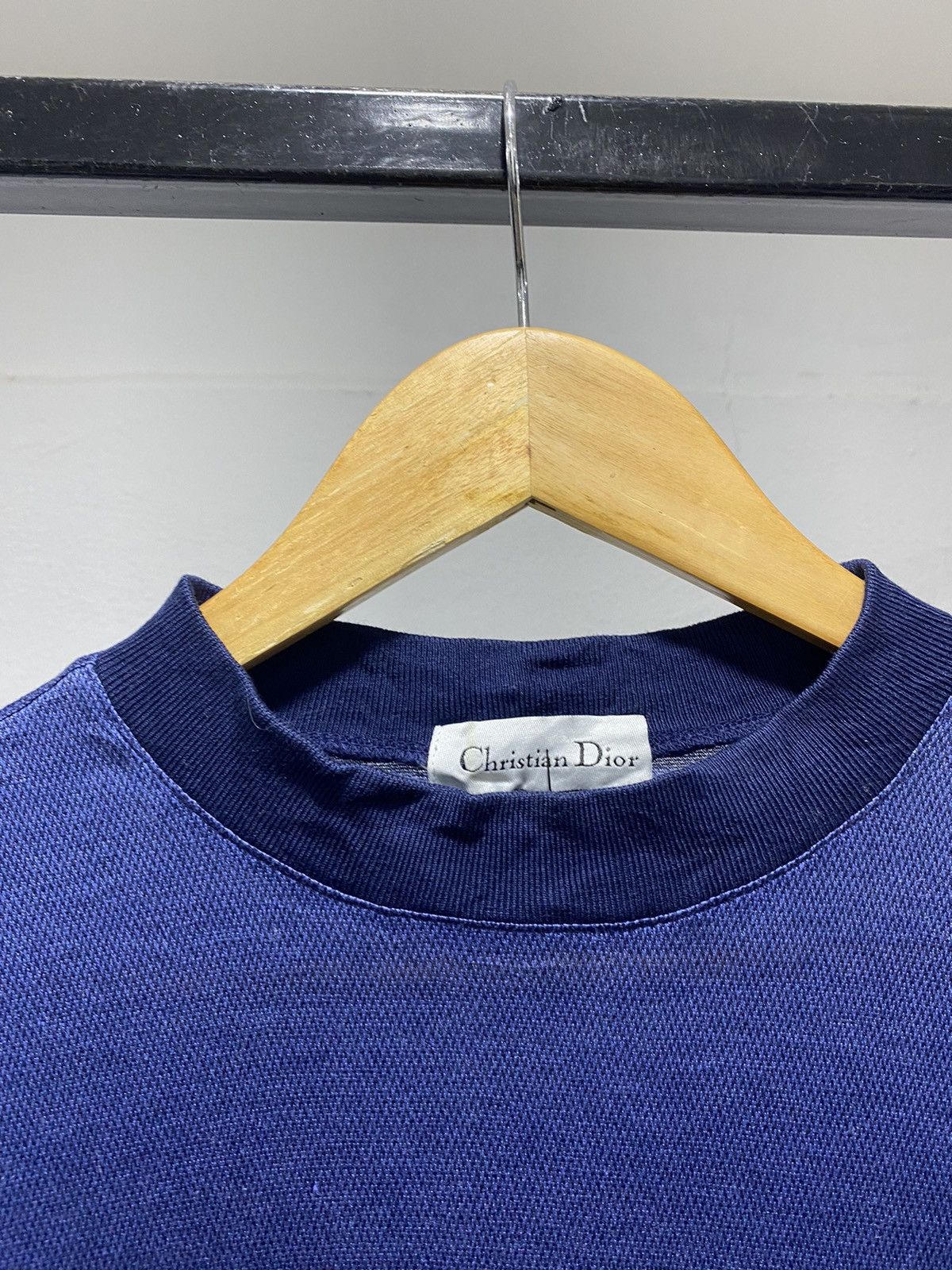 Dior Sick☠️ Christian Dior Mock Neck Jersey 80s Designer Rare Size US L / EU 52-54 / 3 - 4 Thumbnail