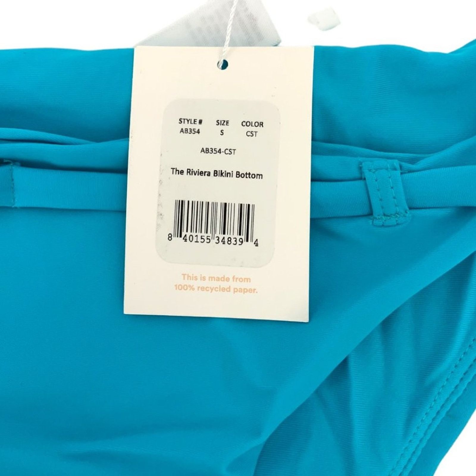 Other Andie Riviera Belted Bikini Bottom Blue Small NWT $52 Size ONE SIZE - 3 Thumbnail