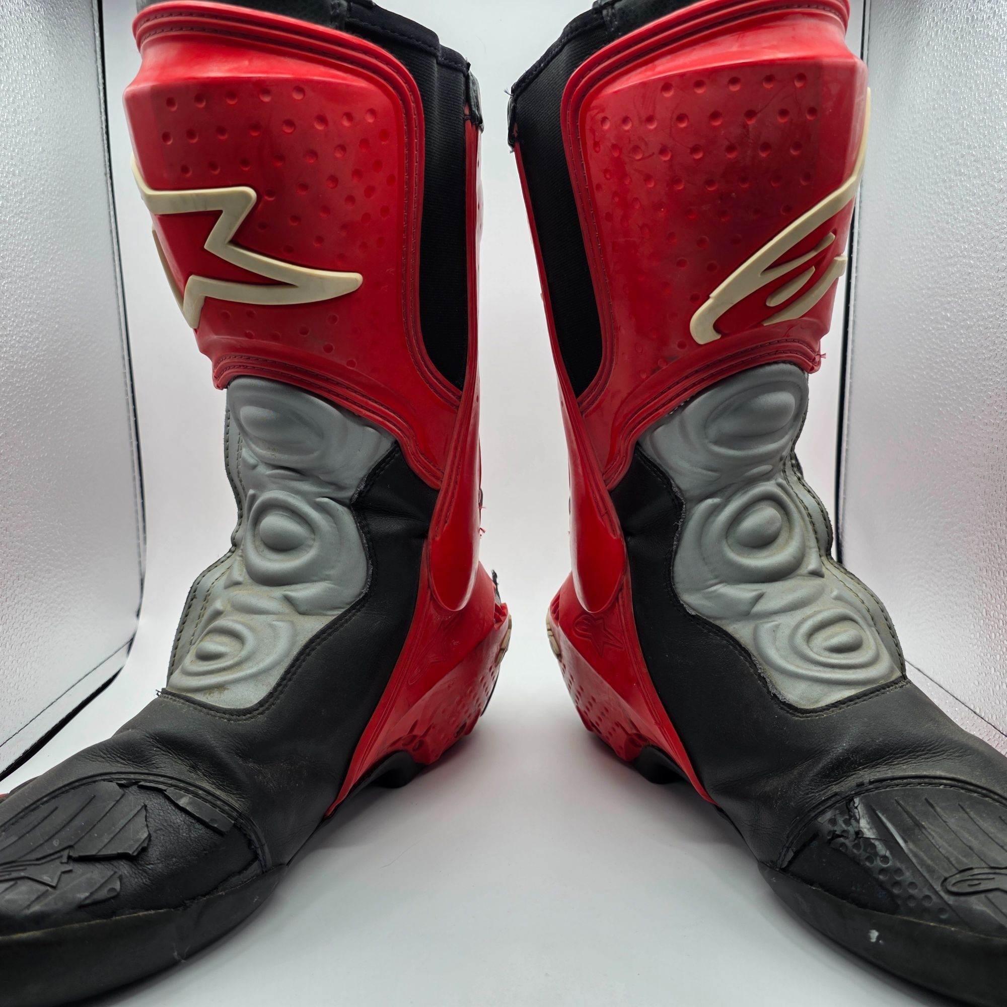 Alpinestars Alpinestars SMX Plus Mens Size 11.5 Red Black Motorcycle Boo Size US 11.5 / EU 44-45 - 3 Thumbnail