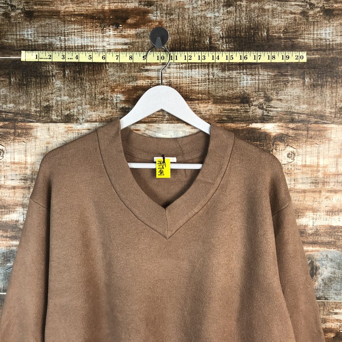 GU × Homespun Knitwear GU Brown vintage Knitwear #A1794 Size US L / EU 52-54 / 3 - 4 Thumbnail