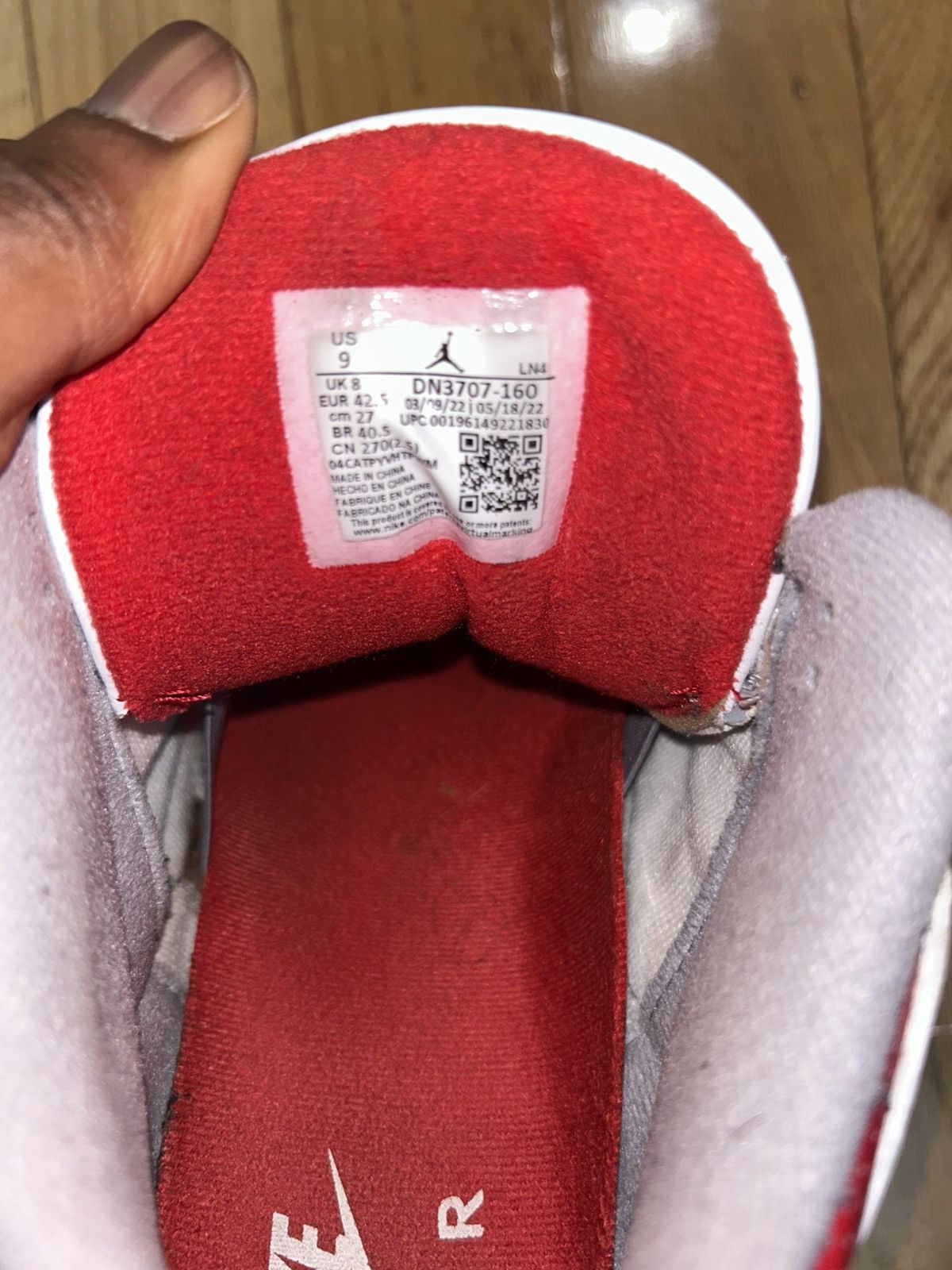 Jordan Brand Air Jordan 3 Fire Red Size US 9 / EU 42 - 6 Thumbnail