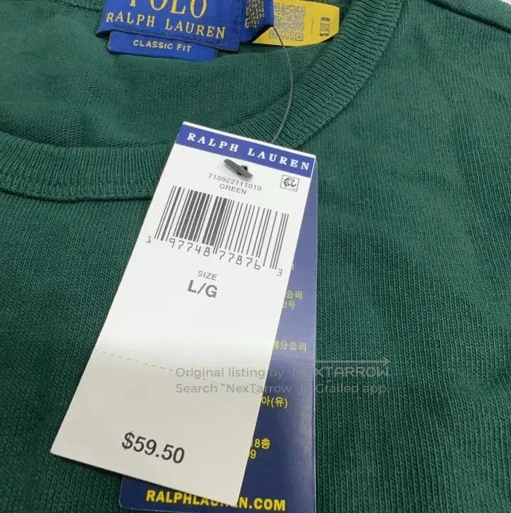 Polo Ralph Lauren Polo Ralph Lauren Solid Embroidered Short Sleeve Tee. Size US L / EU 52-54 / 3 - 5 Thumbnail