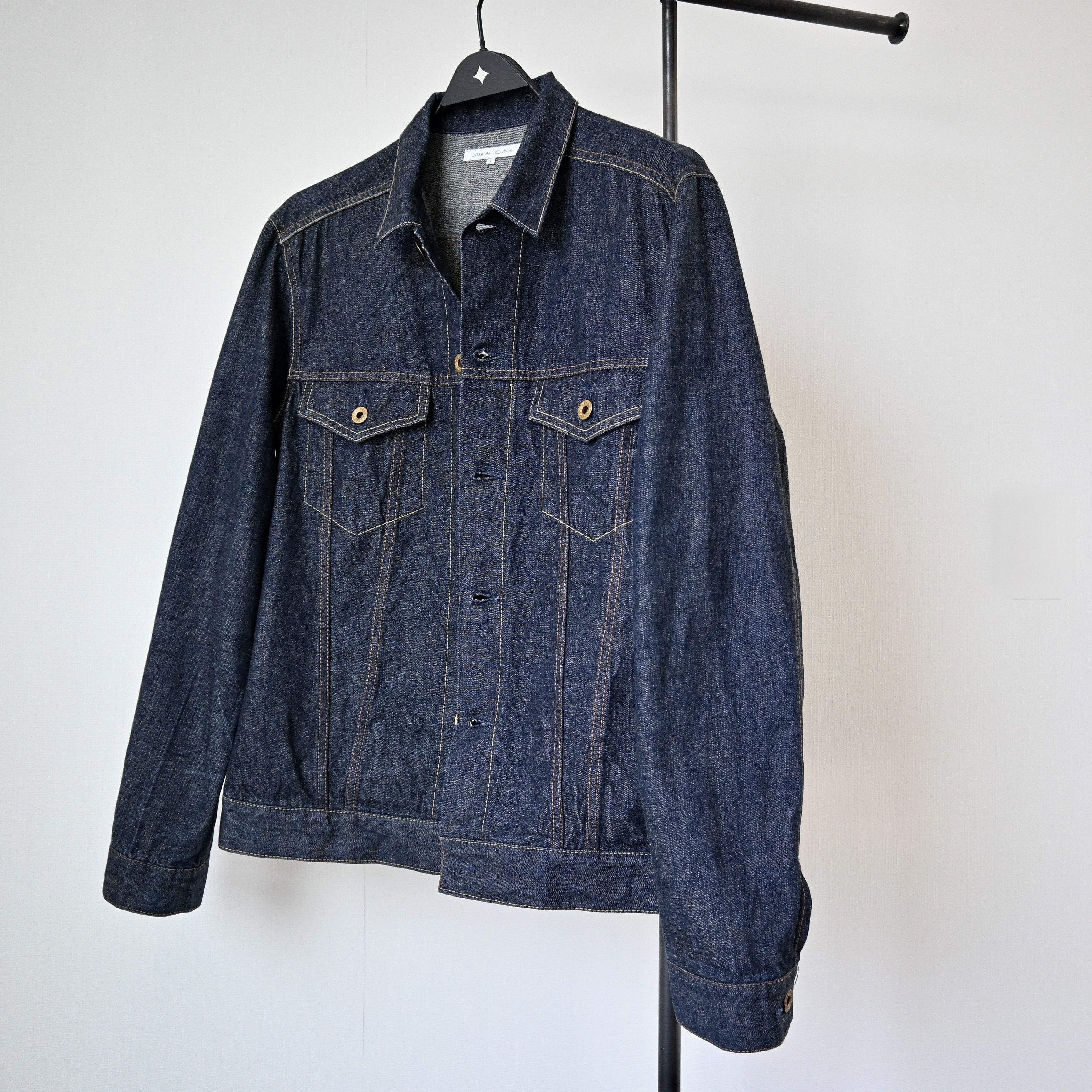 United Arrows UA Green Label Relaxing light ounce denim trucker jacket Size US M / EU 48-50 / 2 - 18 Thumbnail