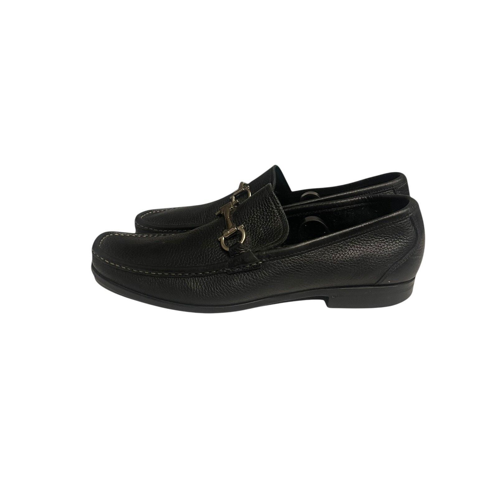 Salvatore Ferragamo Salvatore Ferragamo Pebble Leather Side Buckle Loafer 10.5 Size US 10.5 / EU 43-44 - 5 Thumbnail