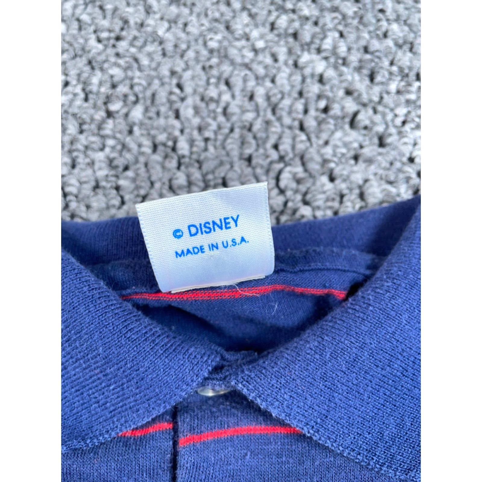 Disney VINTAGE Disney Polo Shirt Shirt Men S Blue Striped Mickey Mouse Embroidered 90s Preppy Retro Casual Short Sleeve Cotton Polyester Blend USA Made Size US S / EU 44-46 / 1 - 4 Thumbnail