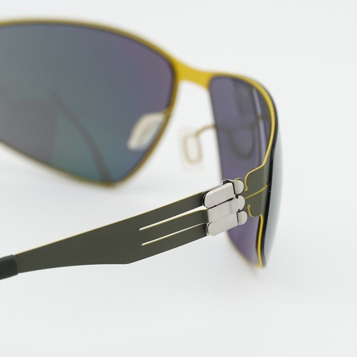 Ic! Berlin Ic! Berlin REESE M1521 148 Sunglasses Black/Lemon Shield Size ONE SIZE - 5 Thumbnail