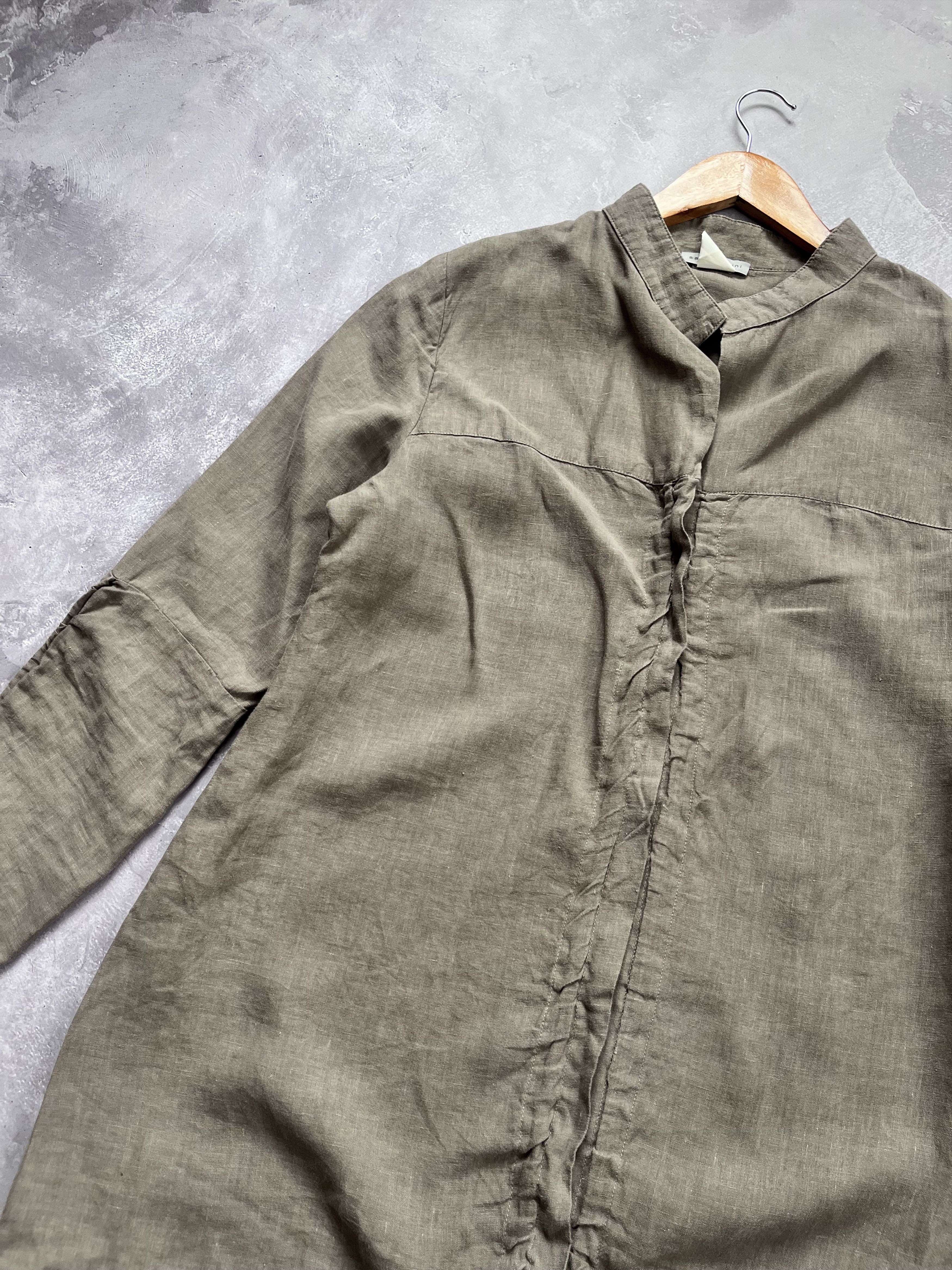 Sarah Pacini SARAH PACINI Linen Long Sleeve Italy Jacket Shirt Size 2 Size M / US 6-8 / IT 42-44 - 9 Thumbnail