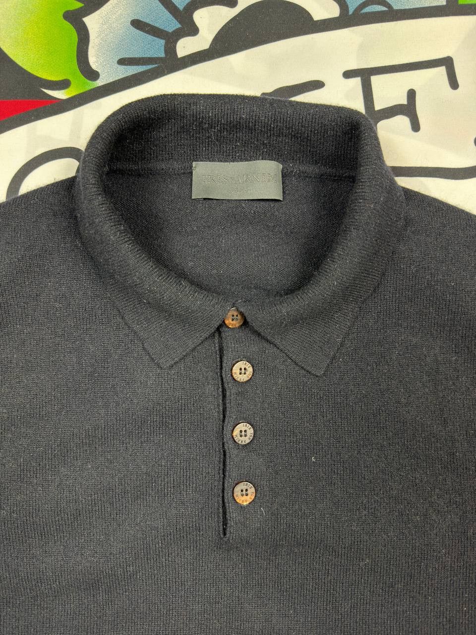 Iris von Arnim Iris Von Arnim Luxury Uomo Cashmere Sweater Navy Jumper Size US S / EU 44-46 / 1 - 7 Thumbnail