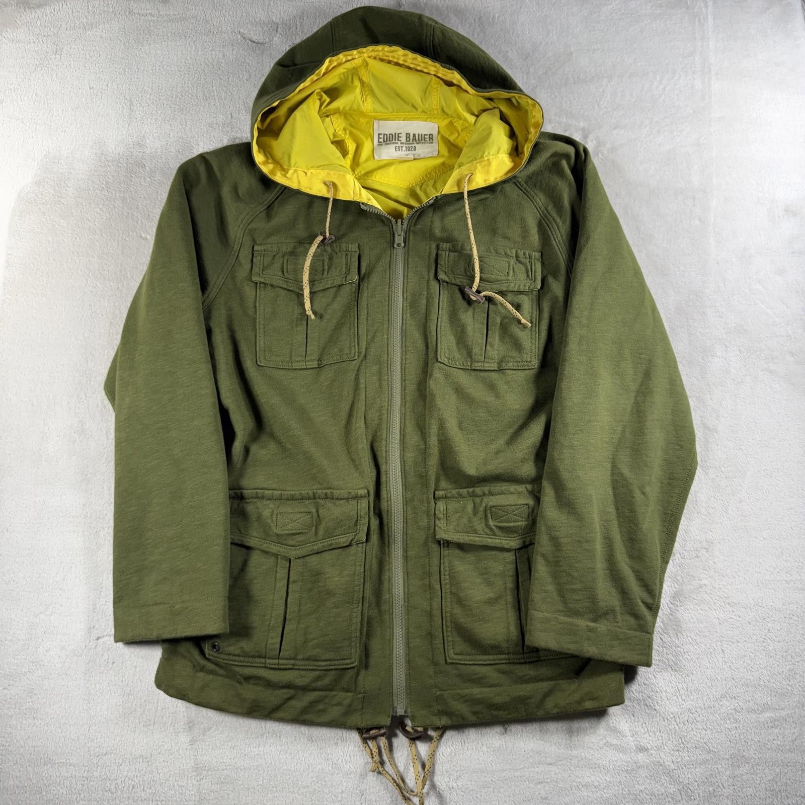 Eddie Bauer Eddie Bauer Jacket Men's L Army Green Yellow Outdoor Hoodie Size US L / EU 52-54 / 3 - 1 Thumbnail