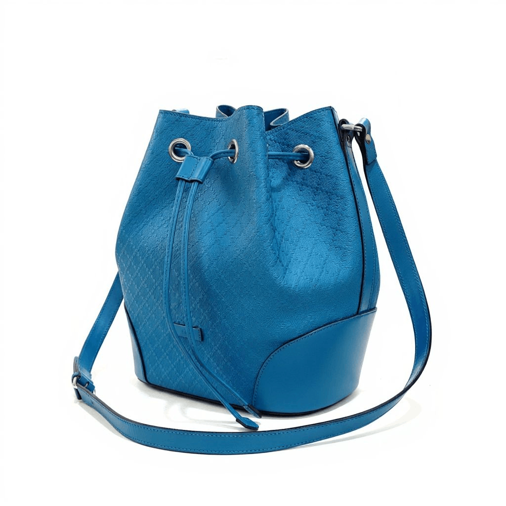 Gucci Gucci Medium Diamanté Deep Cobalt Bright Bucket Bag Size ONE SIZE - 3 Thumbnail
