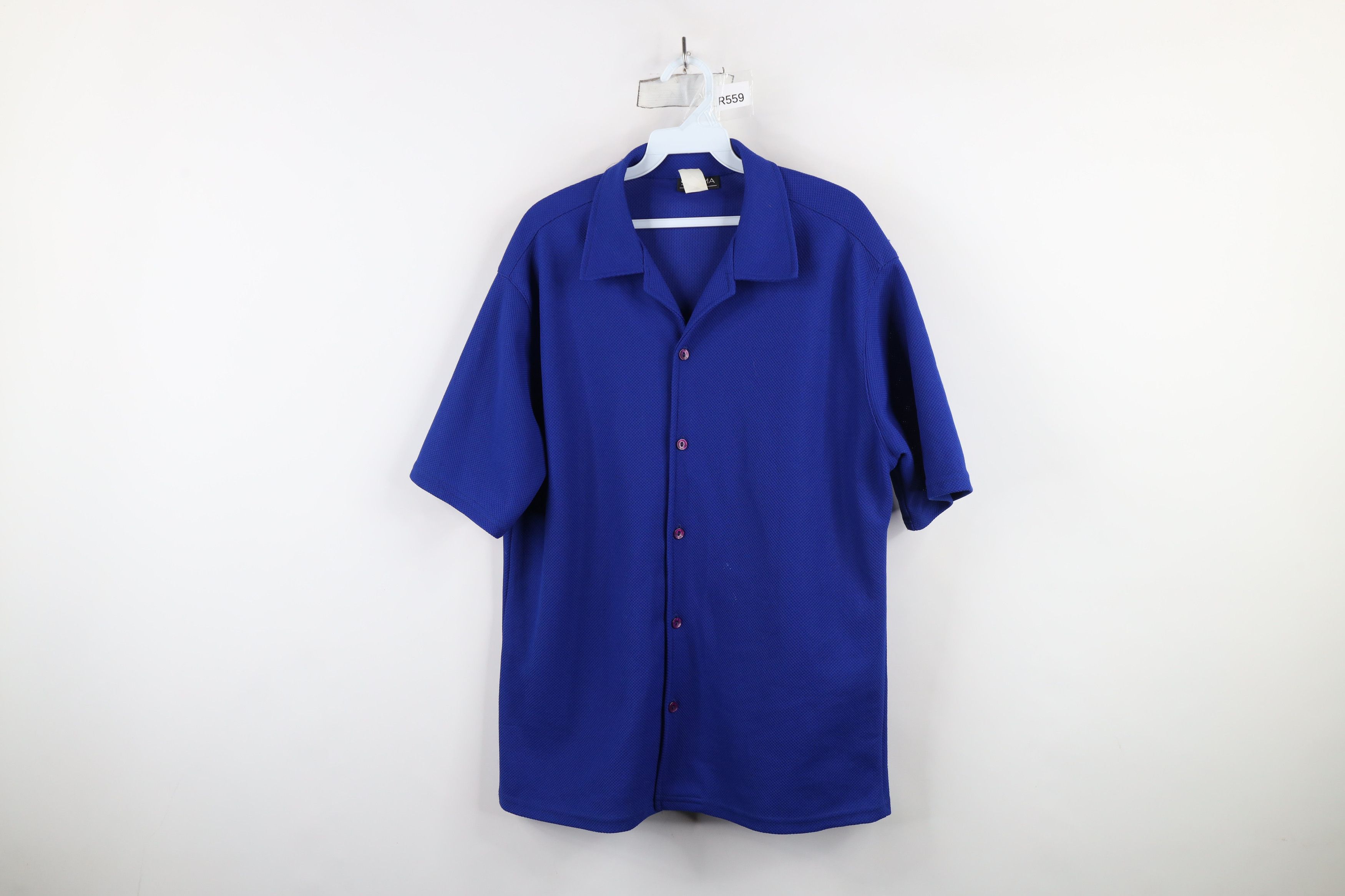 Vintage Vintage 90s Streetwear Knit Dance Rave Button Shirt USA Size US L / EU 52-54 / 3 - 1 Thumbnail