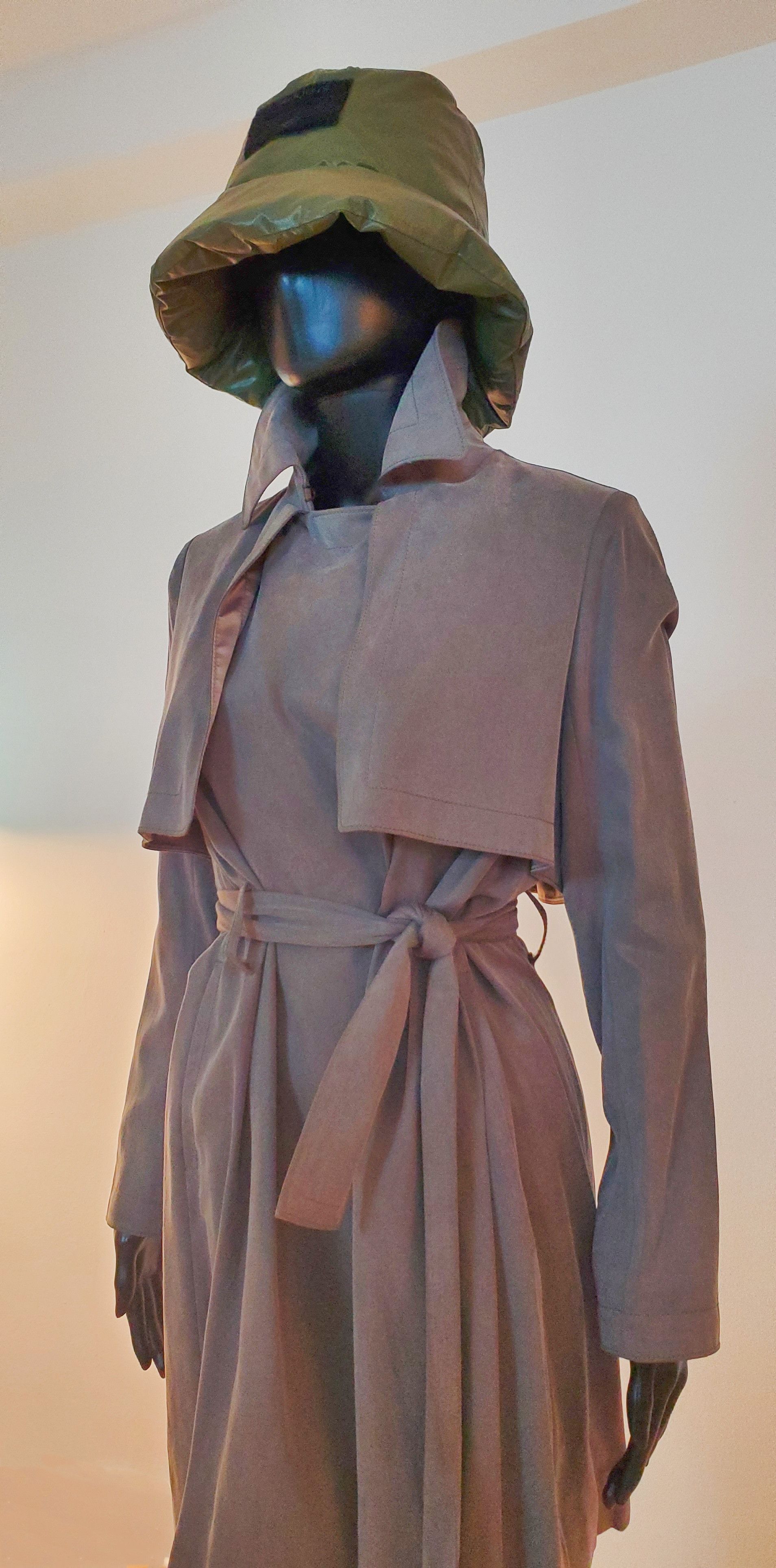 Club Monaco Club Monaco Soft Olive Trench Coat Raincoat Overcoat Size XS / US 0-2 / IT 36-38 - 4 Thumbnail