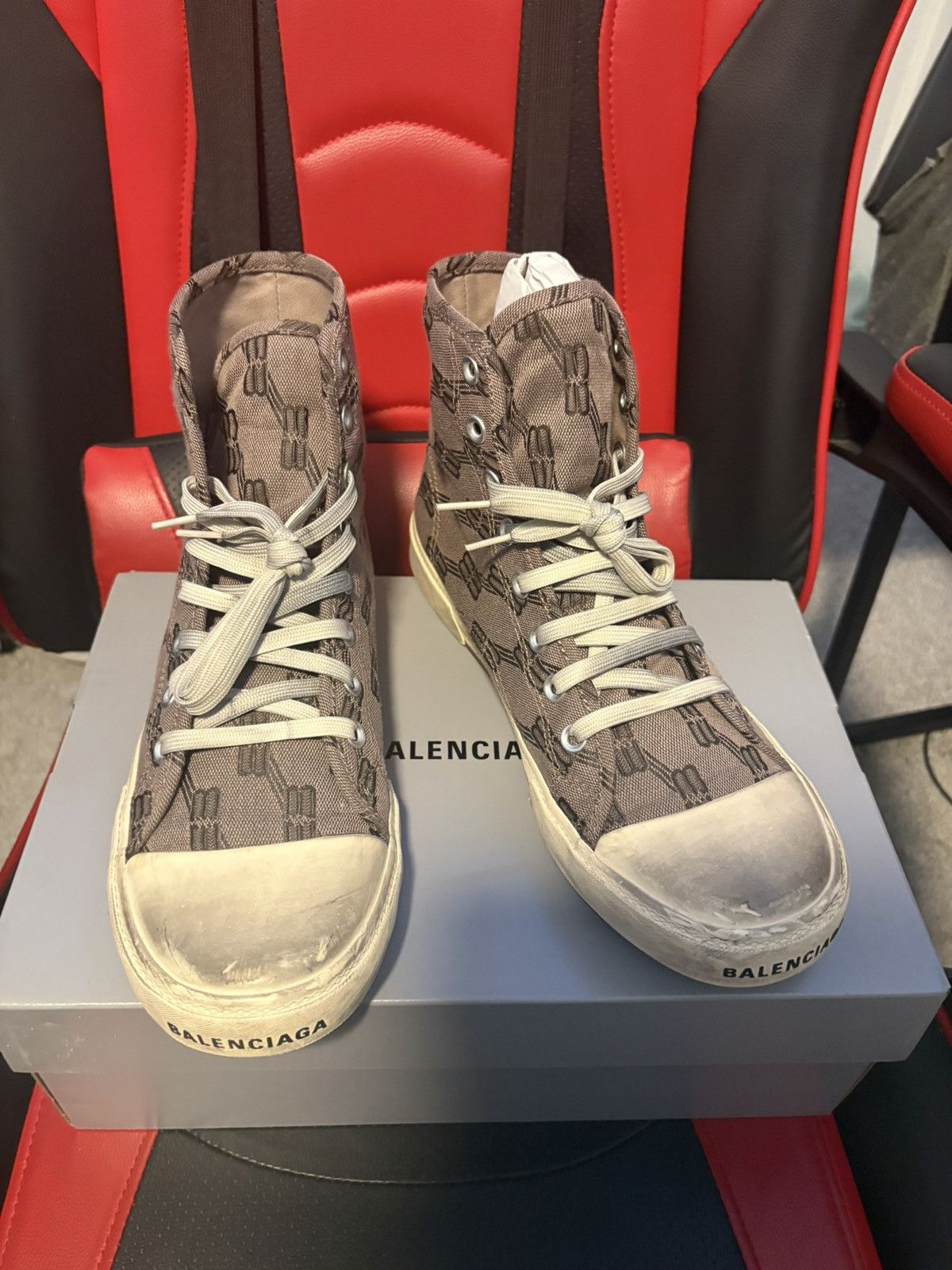 Balenciaga Balenciaga Paris High Top Monogram Size US 10 / EU 43 - 3 Thumbnail