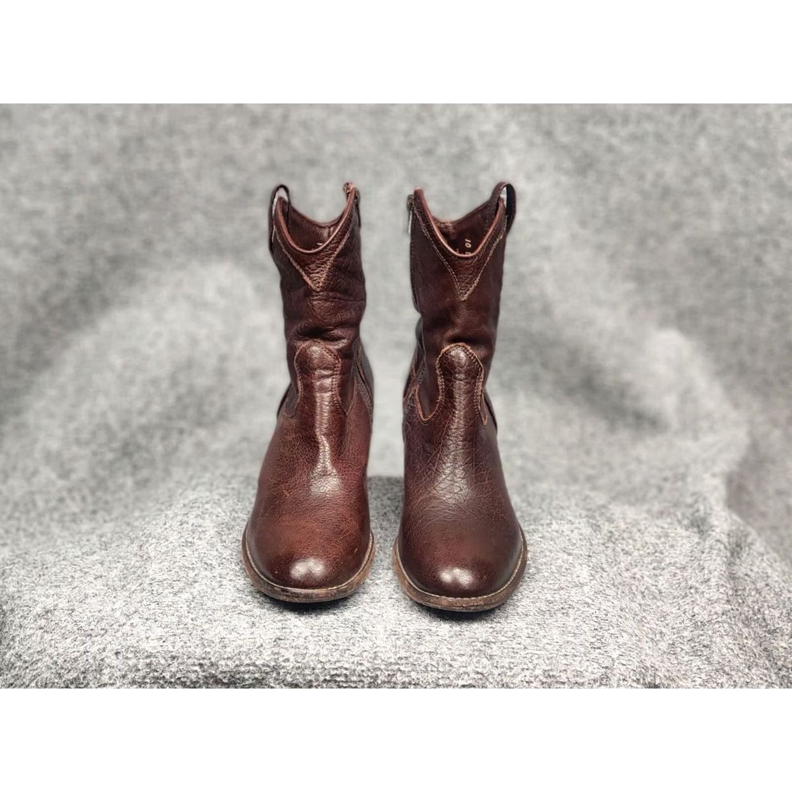 Frye Frye Design Tailor Boot Ankle Leather Brown Zip Boots Boots Size 32" / US 10 / IT 46 - 3 Thumbnail