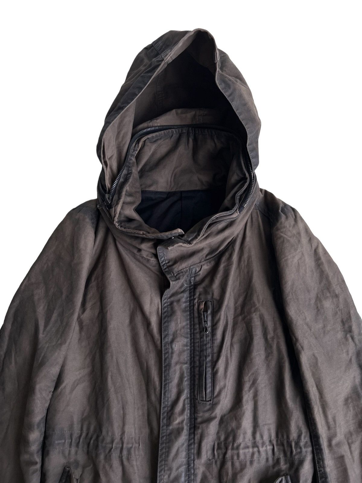 Shellac Y2K Shellac 🇯🇵 Waxed Cotton Post Apocalypse Bono Parka Jacket Size US M / EU 48-50 / 2 - 9 Thumbnail