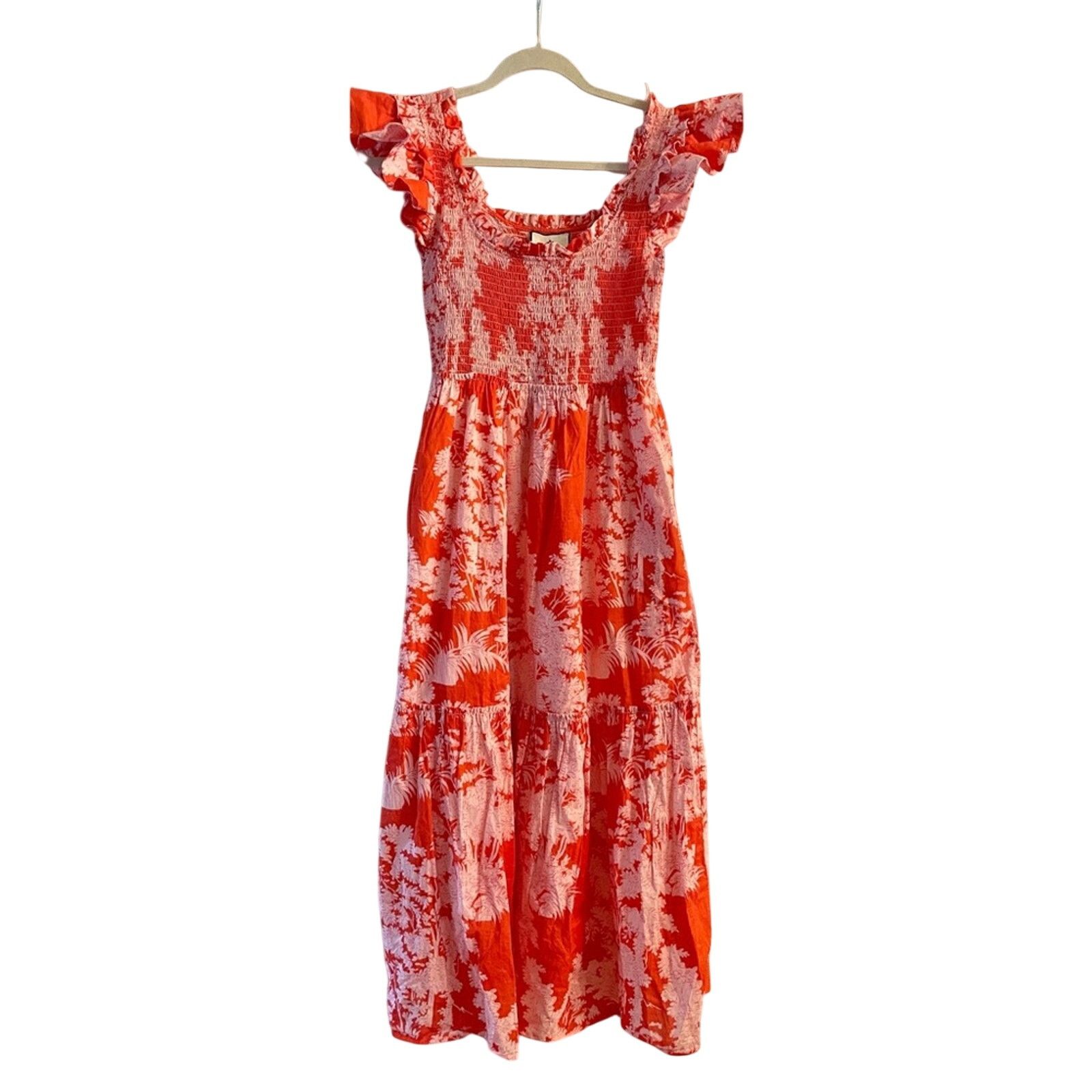 & Other Stories Tuckernuck Red and White Floral Sun Dress Size S / US 4 / IT 40 - 1 Thumbnail