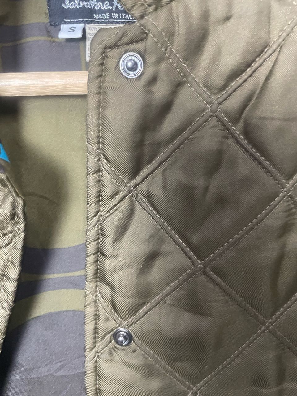 Designer × Salvatore Ferragamo × Vintage Vintage 1990s Salvatore Feragamo Quilted Jacket Size US S / EU 44-46 / 1 - 11 Thumbnail