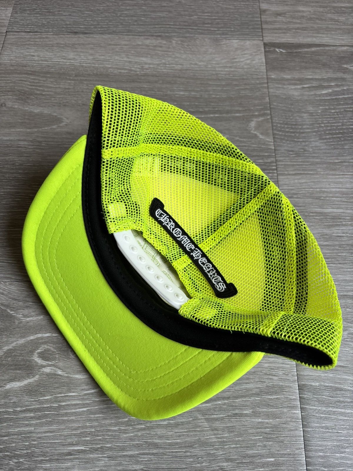 Chrome Hearts Chrome Hearts Neon Green Triple Cross Cemetery Hat Size ONE SIZE - 5 Thumbnail