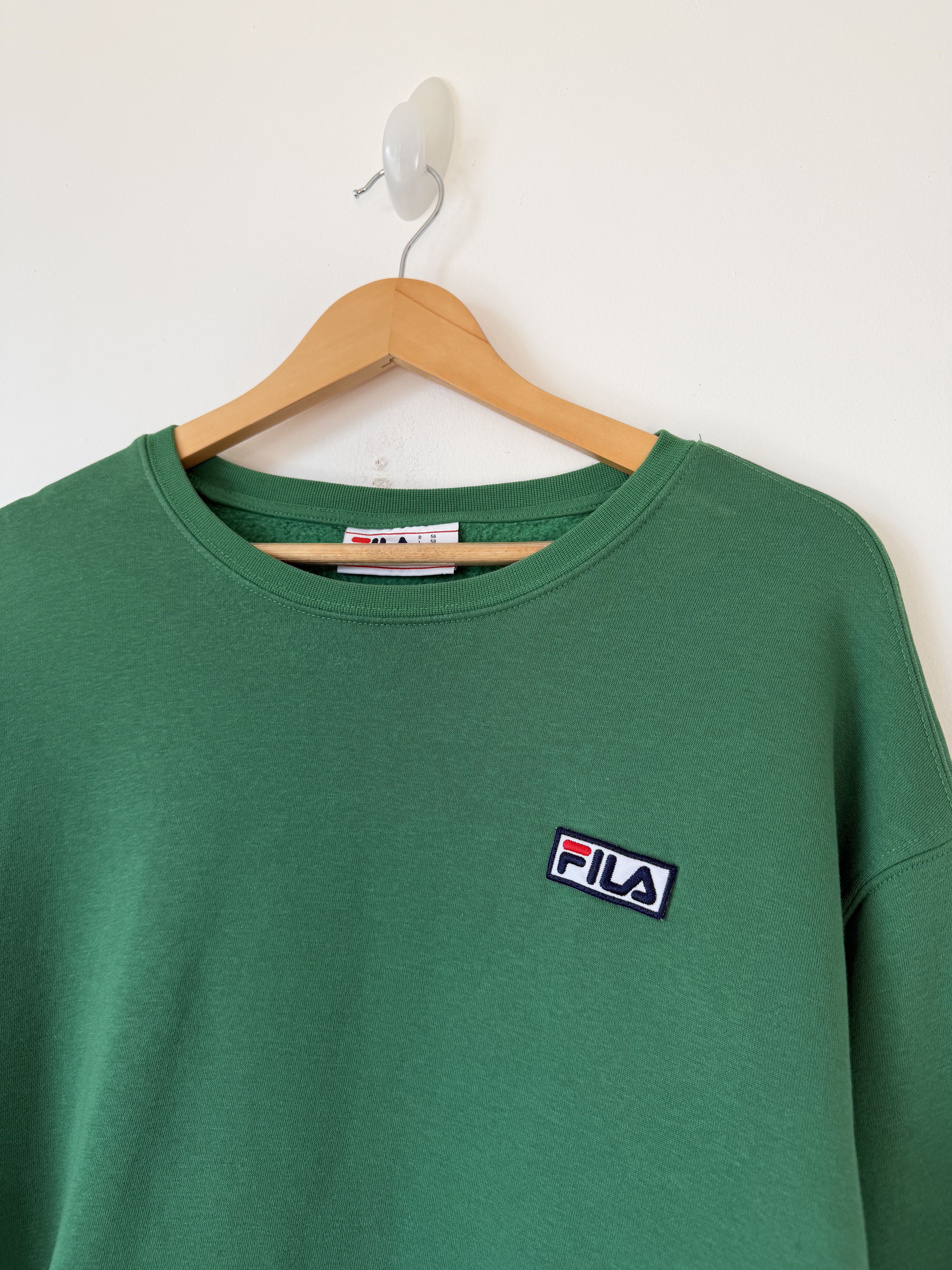 Fila Vintage FILA Embroidered Logo Crewneck Sweatshirt XXL Green Size US XXL / EU 58 / 5 - 1 Thumbnail