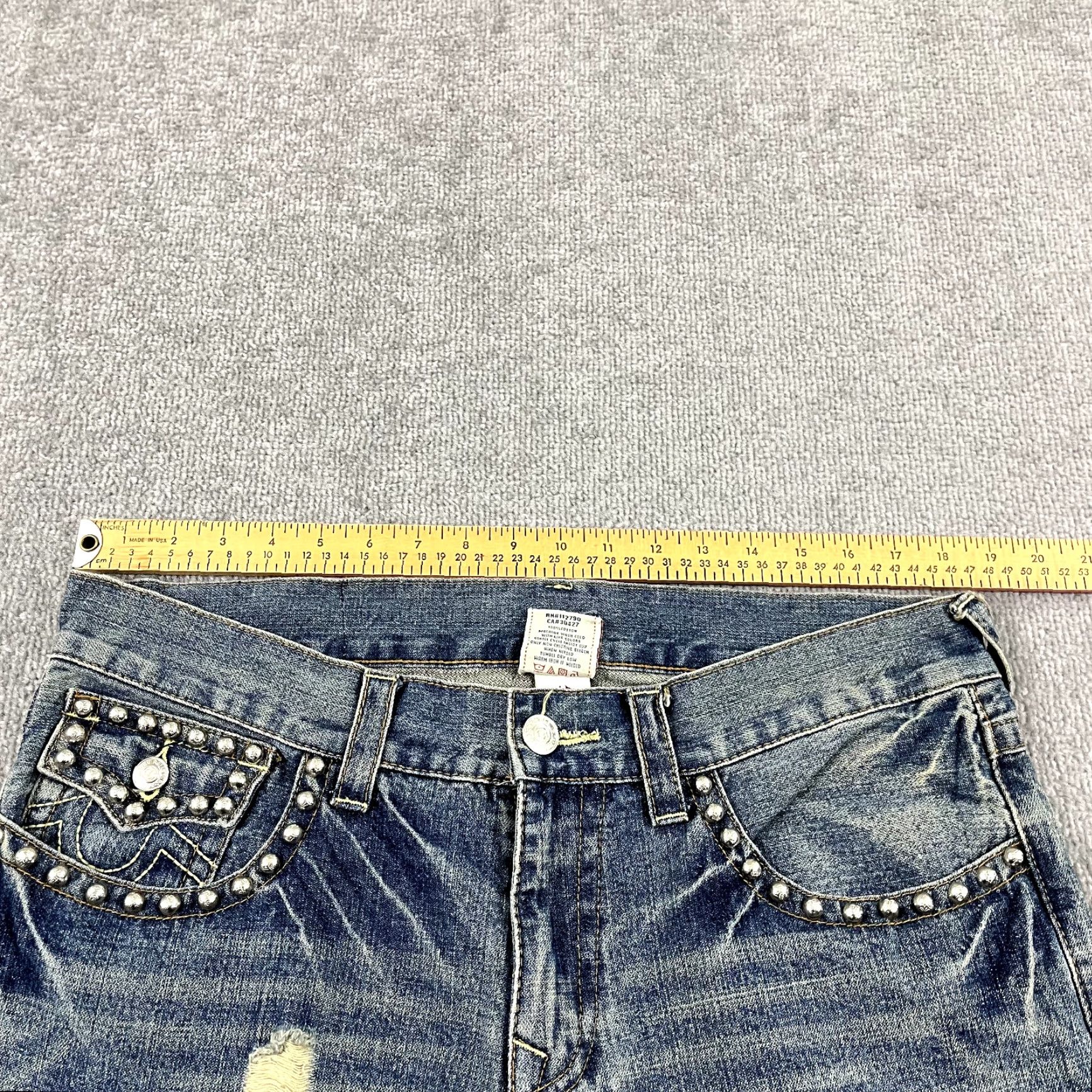 True Religion TRUE RELIGION Jeans Mens 36x33 Bobby Super T Hip Hop Distressed Denim Skater Y2K Size US 36 / EU 52 - 5 Thumbnail
