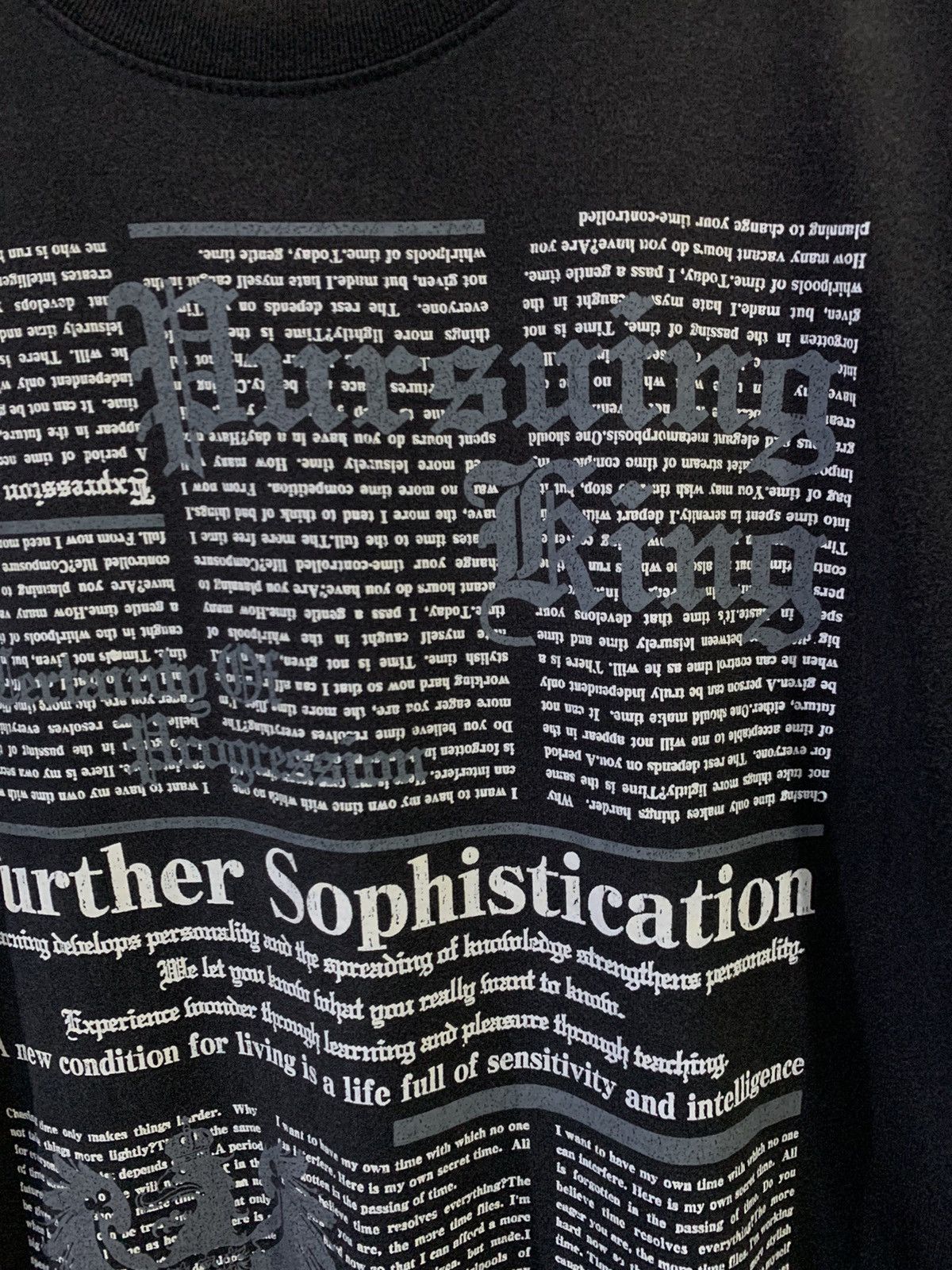 Japanese Brand Pino Bazzo Japan Poem Design SunFaded Shirt Size US XL / EU 56 / 4 - 8 Thumbnail