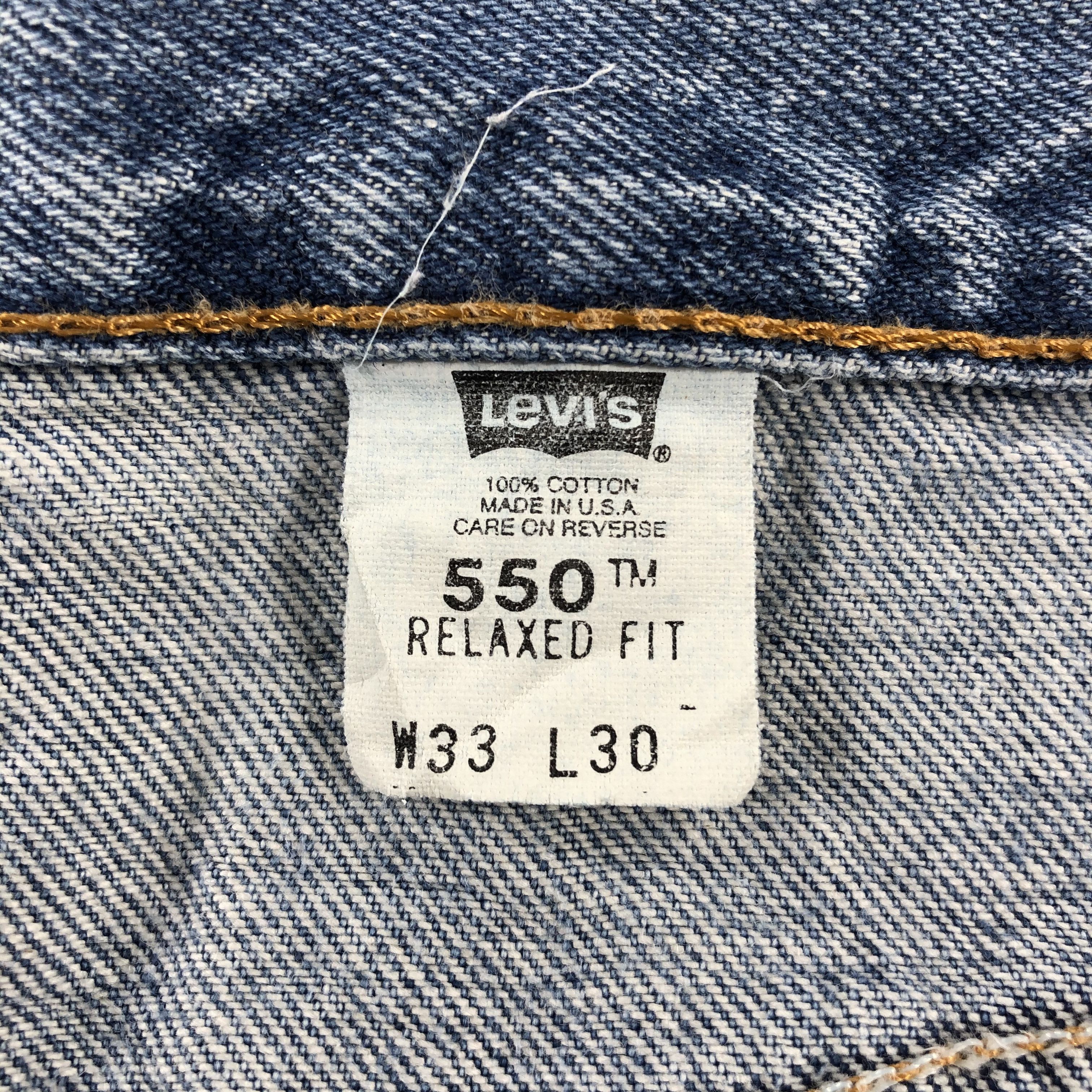 Levi's 90s Vintage Blue Wash Levis 550 Jeans-J2390 Size US 33 - 10 Thumbnail