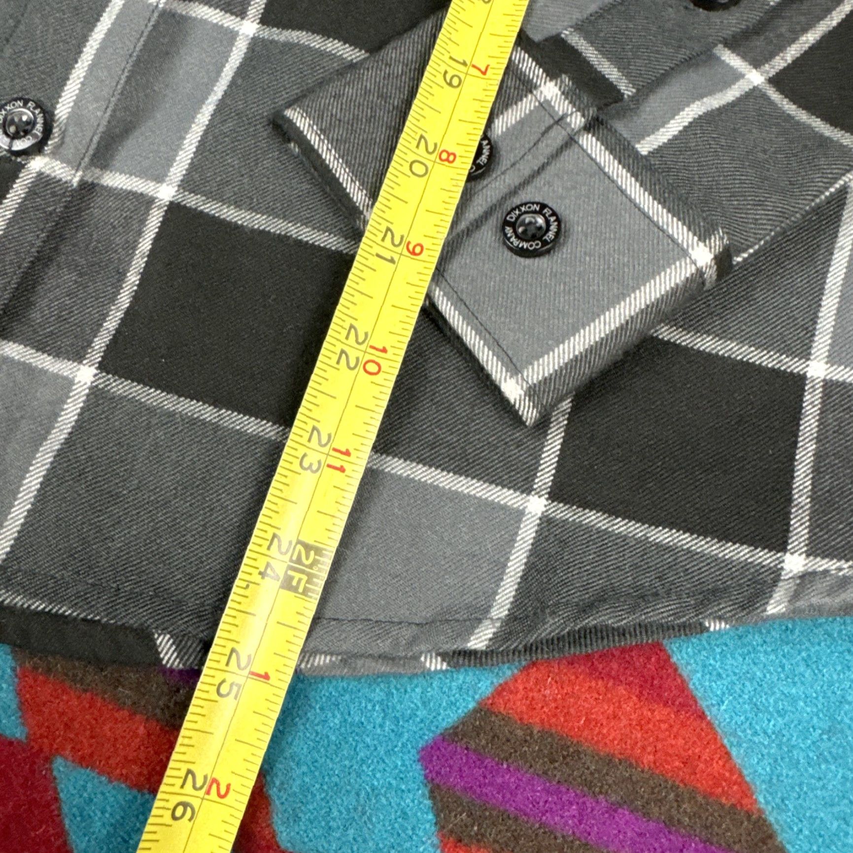 CO VINTAGE Dixxon Flannel Co The Darkhorse Plaid Shirt Women’s Sz S Small Black Gray Size S / US 4 / IT 40 - 5 Thumbnail