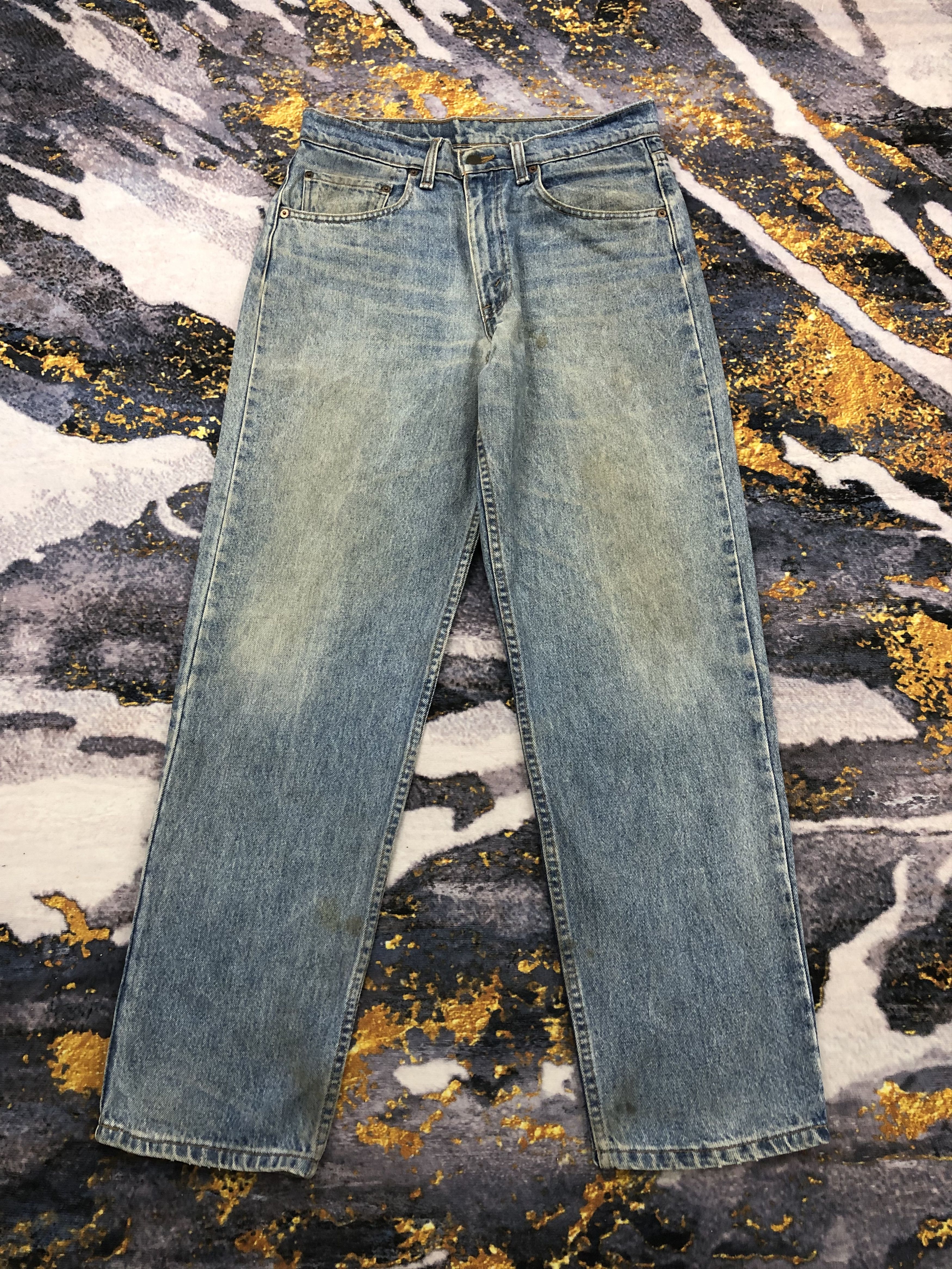 Levi's Vintage 90s Levis 550 Faded Blue Jeans DPP0190 Size US 33 - 1 Thumbnail