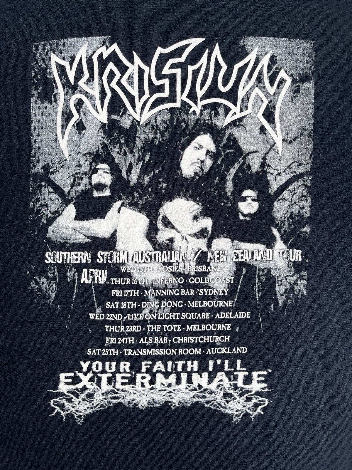 Band Tees Rare🔥Vintage KRISIUN Heavy Metal Band Tee Size US L / EU 52-54 / 3 - 6 Thumbnail