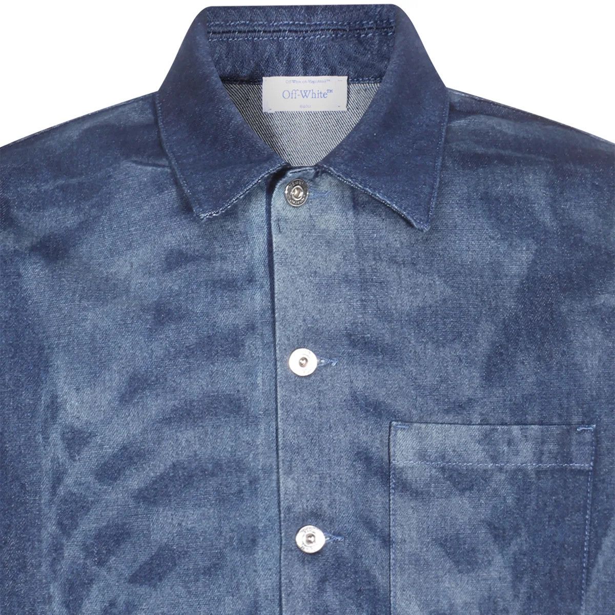 Off-White o1y0325 Denim Shirt in Blue Size US L / EU 52-54 / 3 - 2 Thumbnail