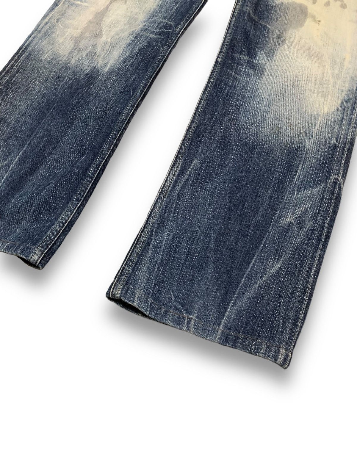 Diesel Vintage Diesel Industry Safado Bleached Grunge Ripped Jeans Size US 32 / EU 48 - 10 Thumbnail