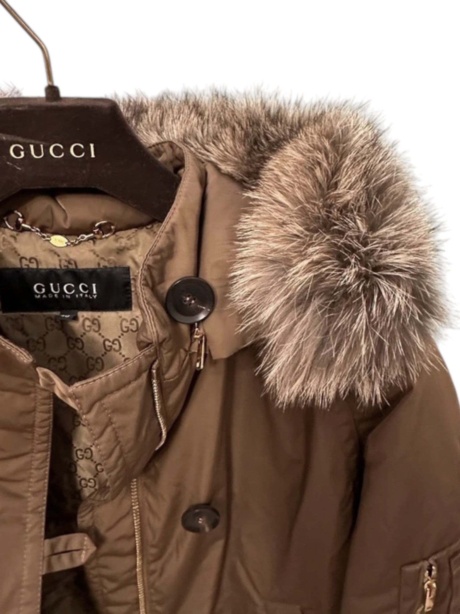 Gucci Gucci Goose Down Bomber Jacket with Blue Fox Fur Trim Size S / US 4 / IT 40 - 17 Thumbnail