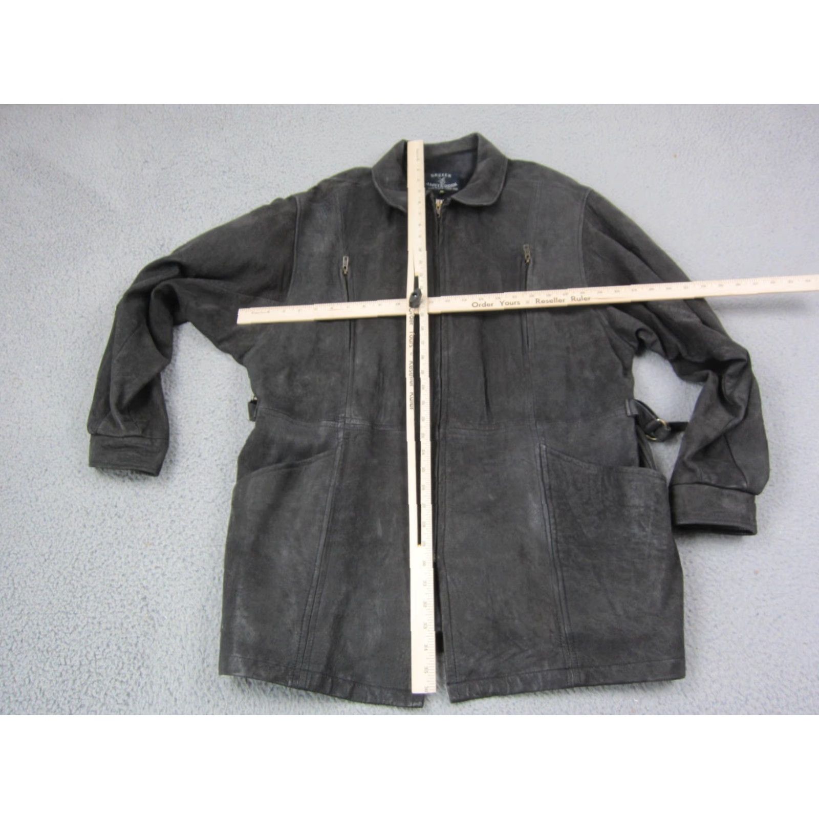 Vintage VINTAGE Breier Amsterdam Leather Jacket Mens 42 Black Suede USA Made Overcoat Louis Fashion? Size US XS / EU 42 / 0 - 4 Thumbnail