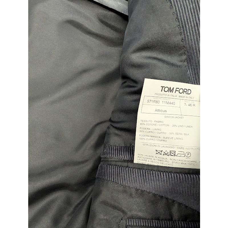 Tom Ford o1rshd1 Atticus Giacca Blazer Jacket Suit in Black Size US S / EU 44-46 / 1 - 12 Thumbnail