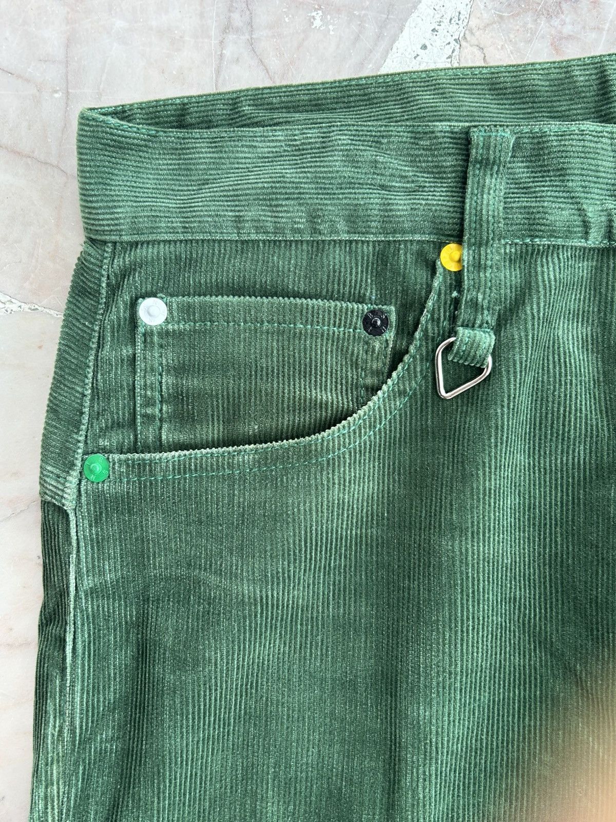 Hiroshi Fujiwara Goodenough Resonate Corduroy Green Casual Trousers Size US 32 / EU 48 - 5 Thumbnail