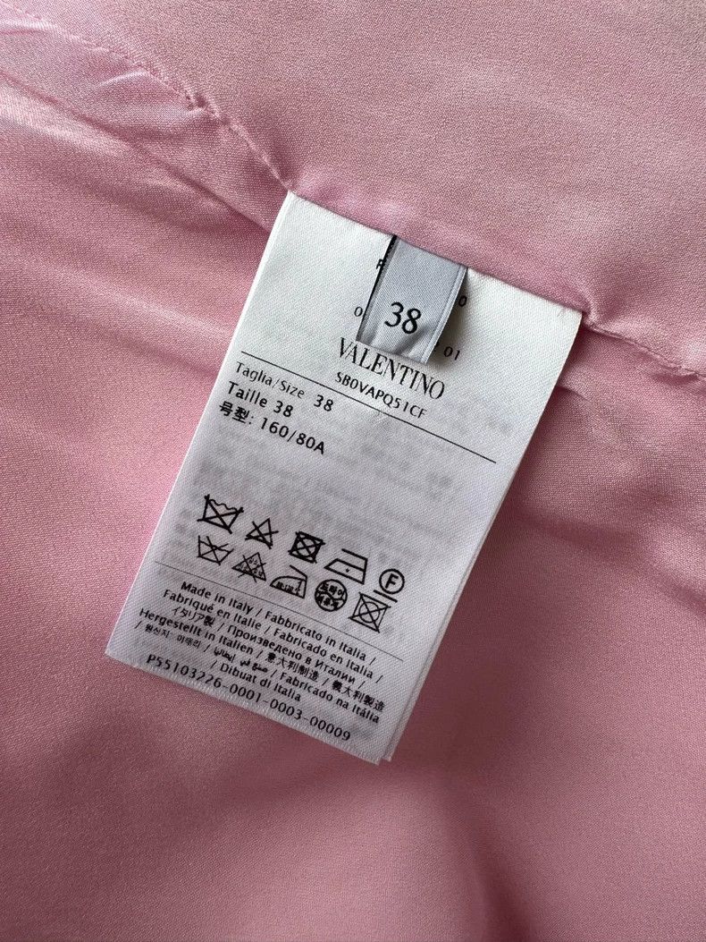 Valentino Valentino Cotton, wool, mixed mulberry silk, pink feathers Size M / US 6-8 / IT 42-44 - 9 Thumbnail