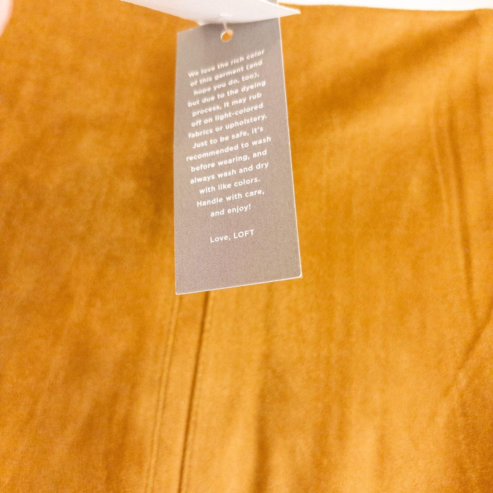 Other LOFT Brown Suede Skirt Womens 0 Xsmall Size 25" / US 0 / IT 36 - 10 Thumbnail