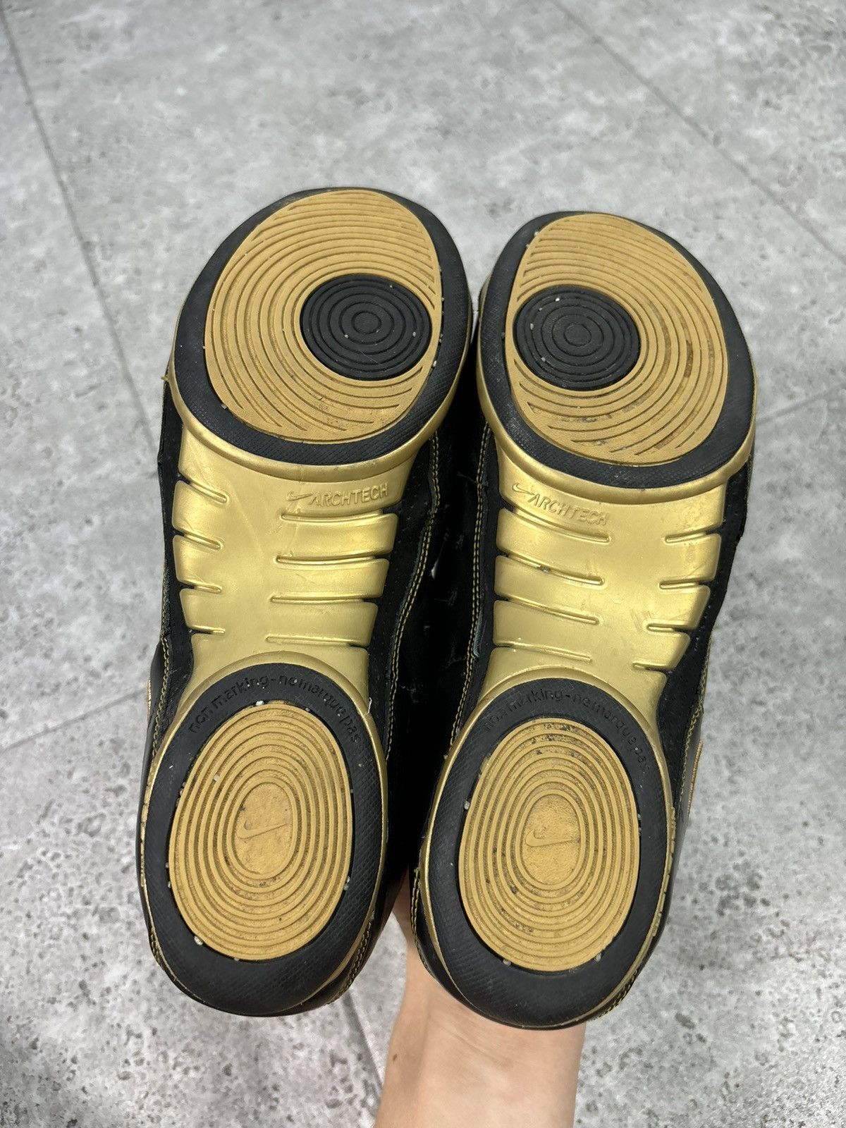 Japanese Brand × Nike × Vintage Vintage 00s Japan Low Trainers Nike Black Leather Swoosh Y2K Size US 8.5 / EU 41-42 - 7 Thumbnail