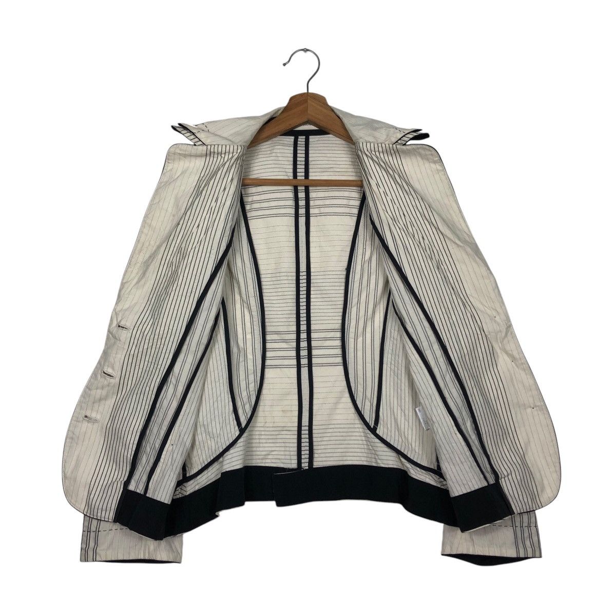 Hiroko Koshino Homme 📌Cropped Biker Jacket Quilted Over Design Hiroko Koshino Size US M / EU 48-50 / 2 - 14 Thumbnail