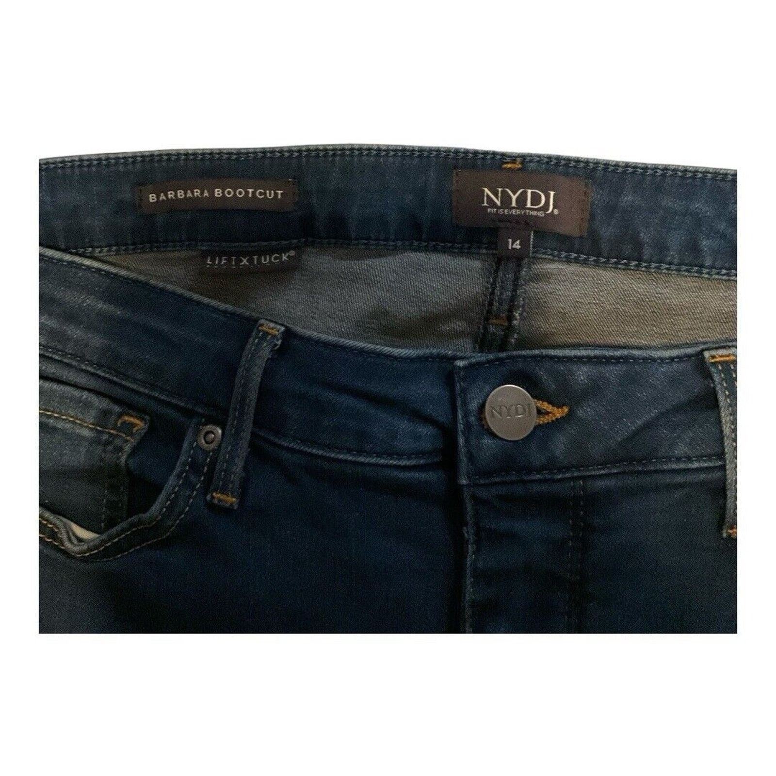 NYDJ NYDJ Barbara Bootcut Jeans Size 36" / US 14 / IT 50 - 3 Thumbnail