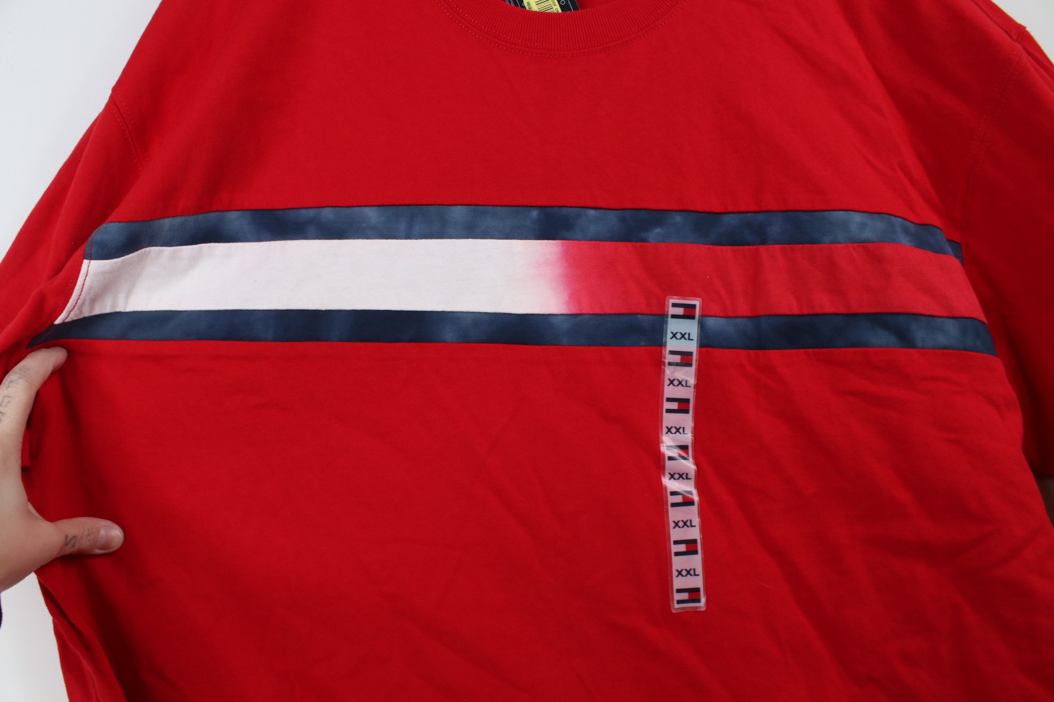 Tommy Hilfiger × Vintage Deadstock Vintage 90s Tommy Hilfiger Surfing Out T-Shirt Red Size US XXL / EU 58 / 5 - 8 Thumbnail