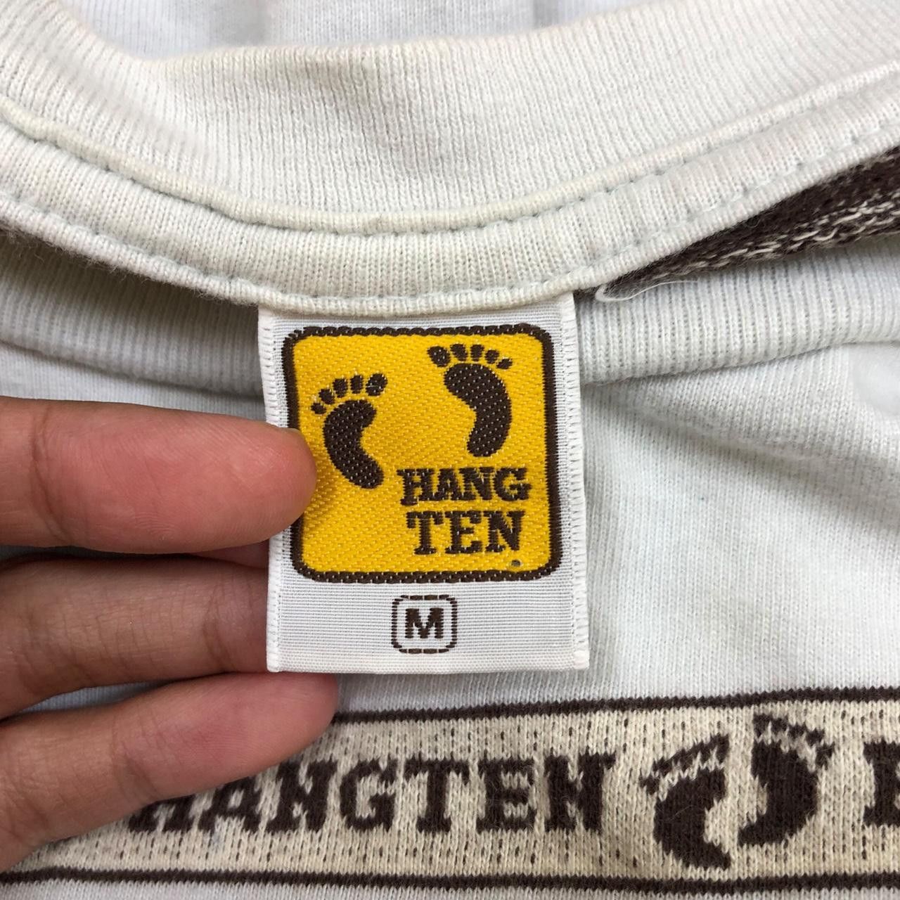 Hang Ten Vintage HANG TEN SURFING Monogram Surf Hawaii Tee Shirt Size US M / EU 48-50 / 2 - 5 Thumbnail