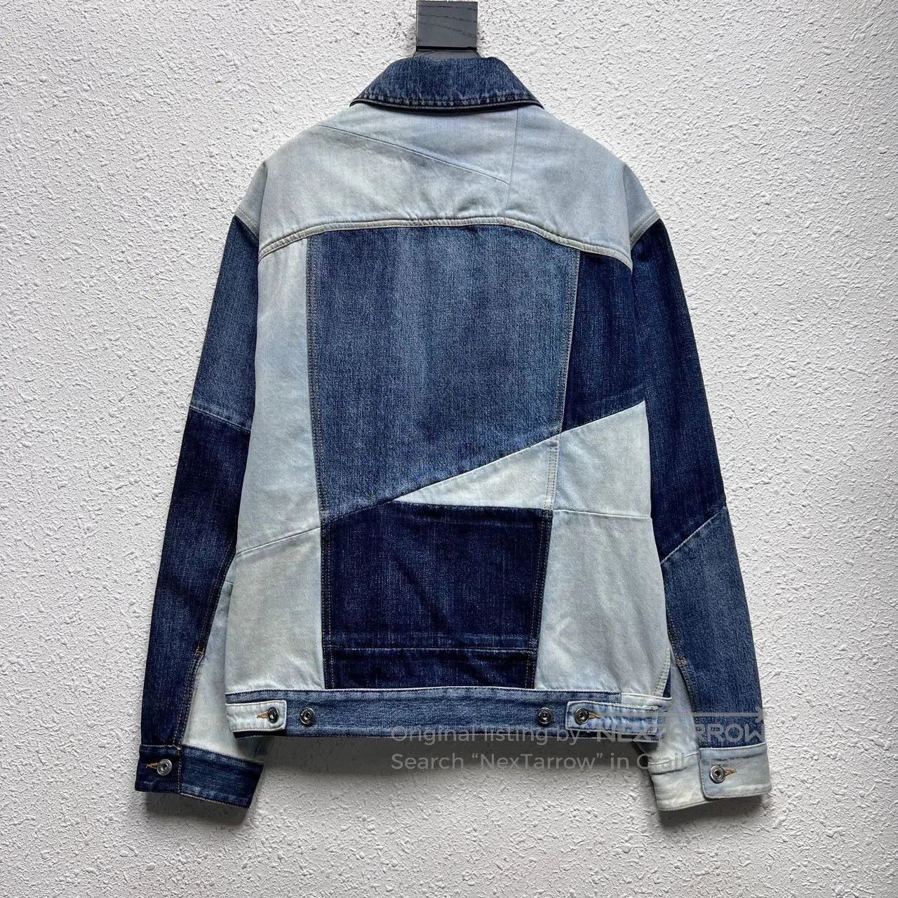 Valentino Valentino FW21 Geometric Denim Jacket. Size US S / EU 44-46 / 1 - 2 Thumbnail