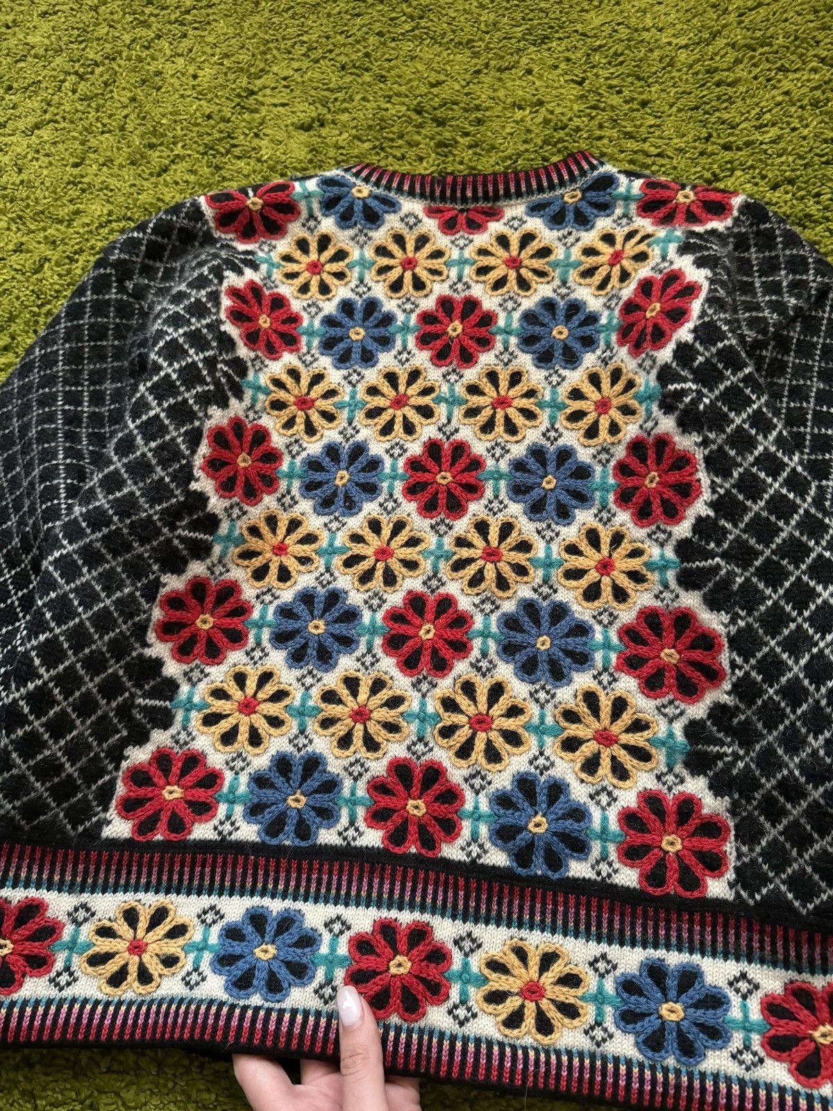 Dale Of Norway × Vintage Vrikke Norway vintage ethnic wool cardigan sweater Size M / US 6-8 / IT 42-44 - 6 Thumbnail