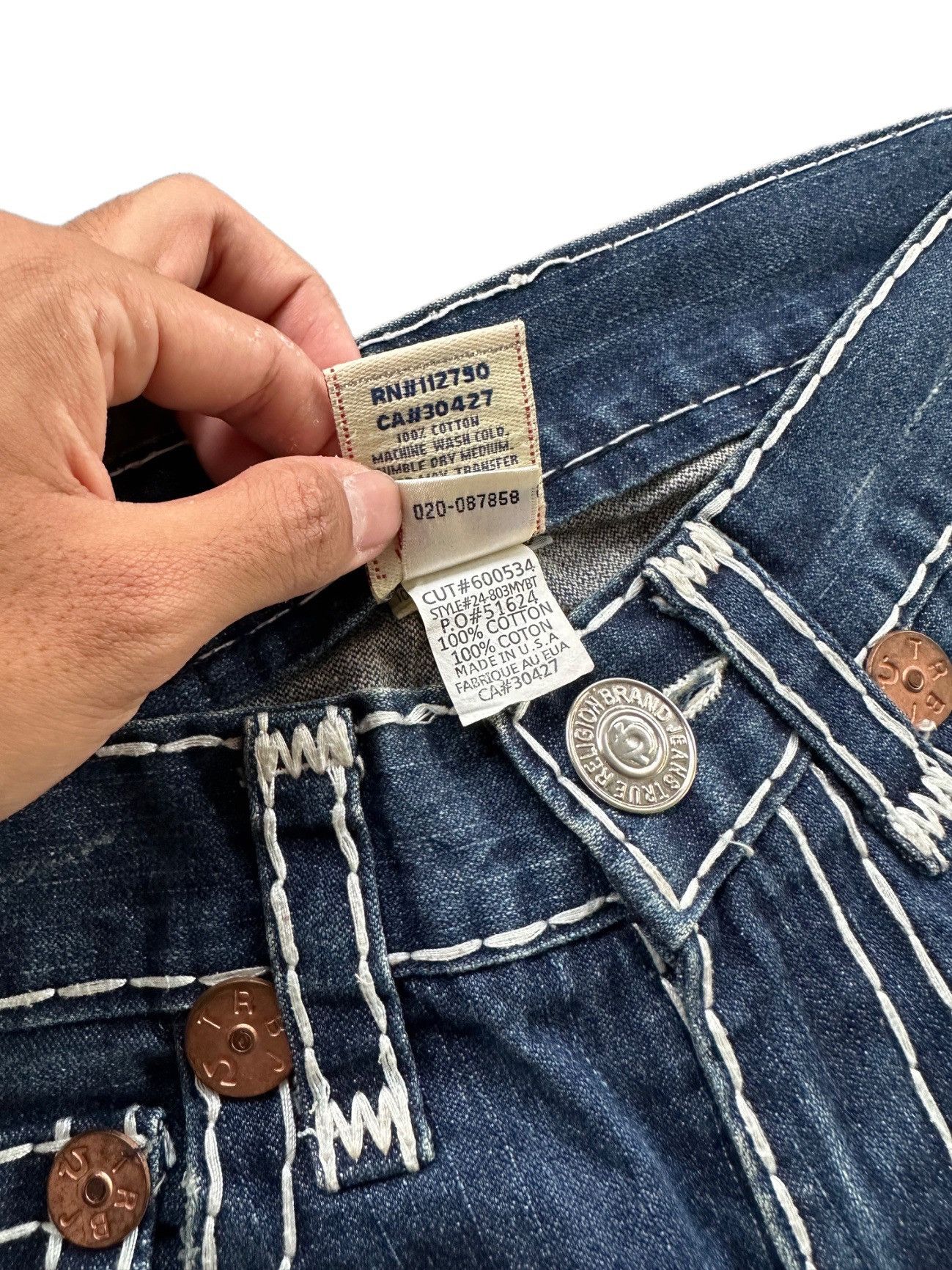 True Religion Vintage True Religion Joey Super T Denim Jeans Size US 31 - 6 Thumbnail