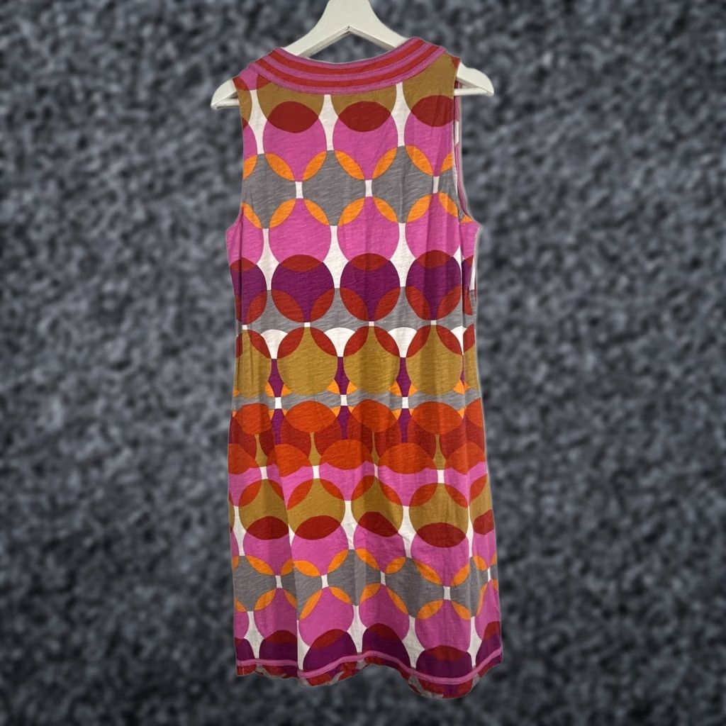 Boden Boden Womens Sleeveless Multicolor Geometric Circle Print Shift Dress M Size M / US 6-8 / IT 42-44 - 1 Thumbnail