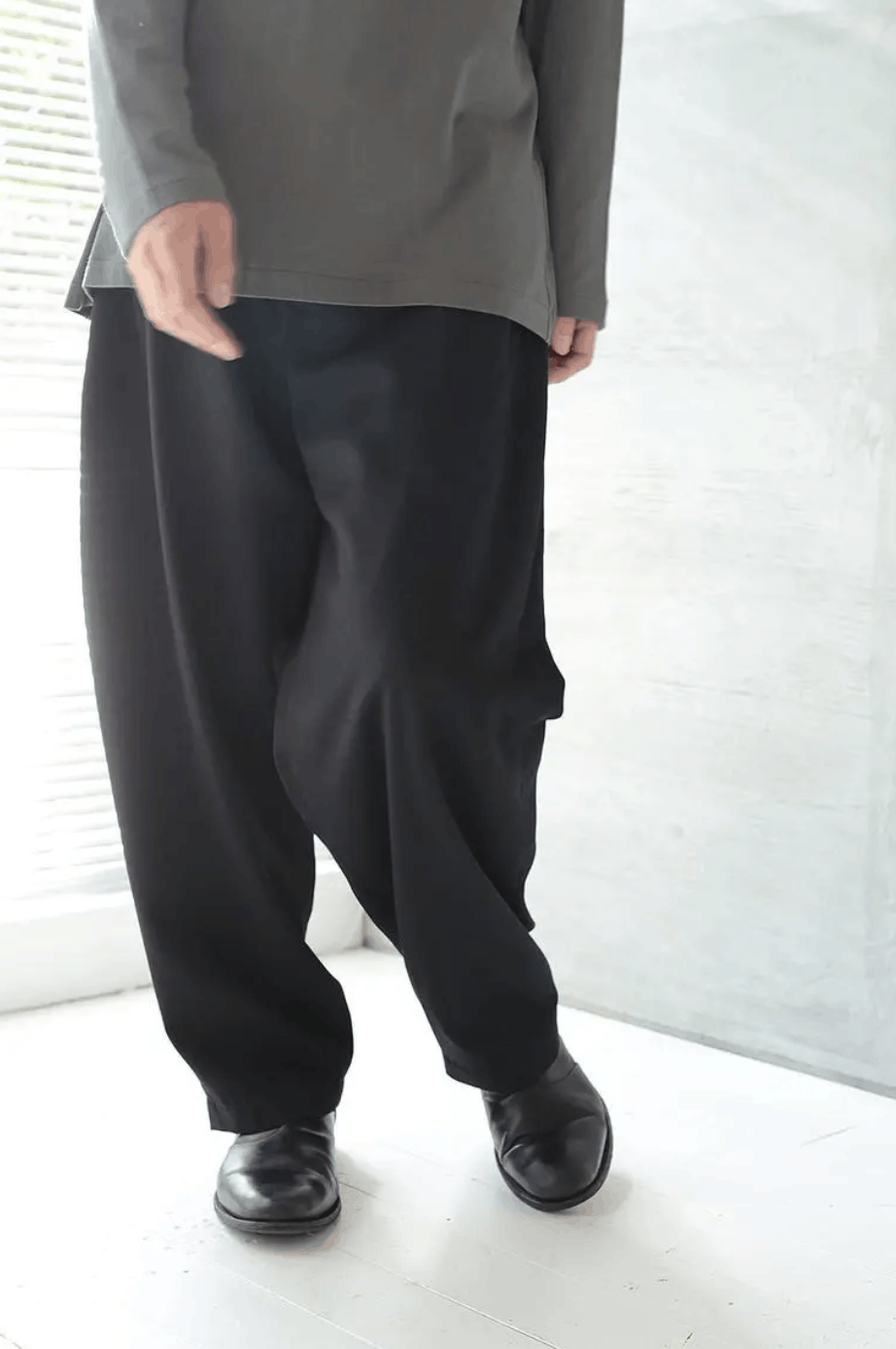 Yohji Yamamoto Yohji Yamamoto Pour Homme - W/GABARDINE Side Tuck Pants Size US 30 / EU 46 - 6 Thumbnail