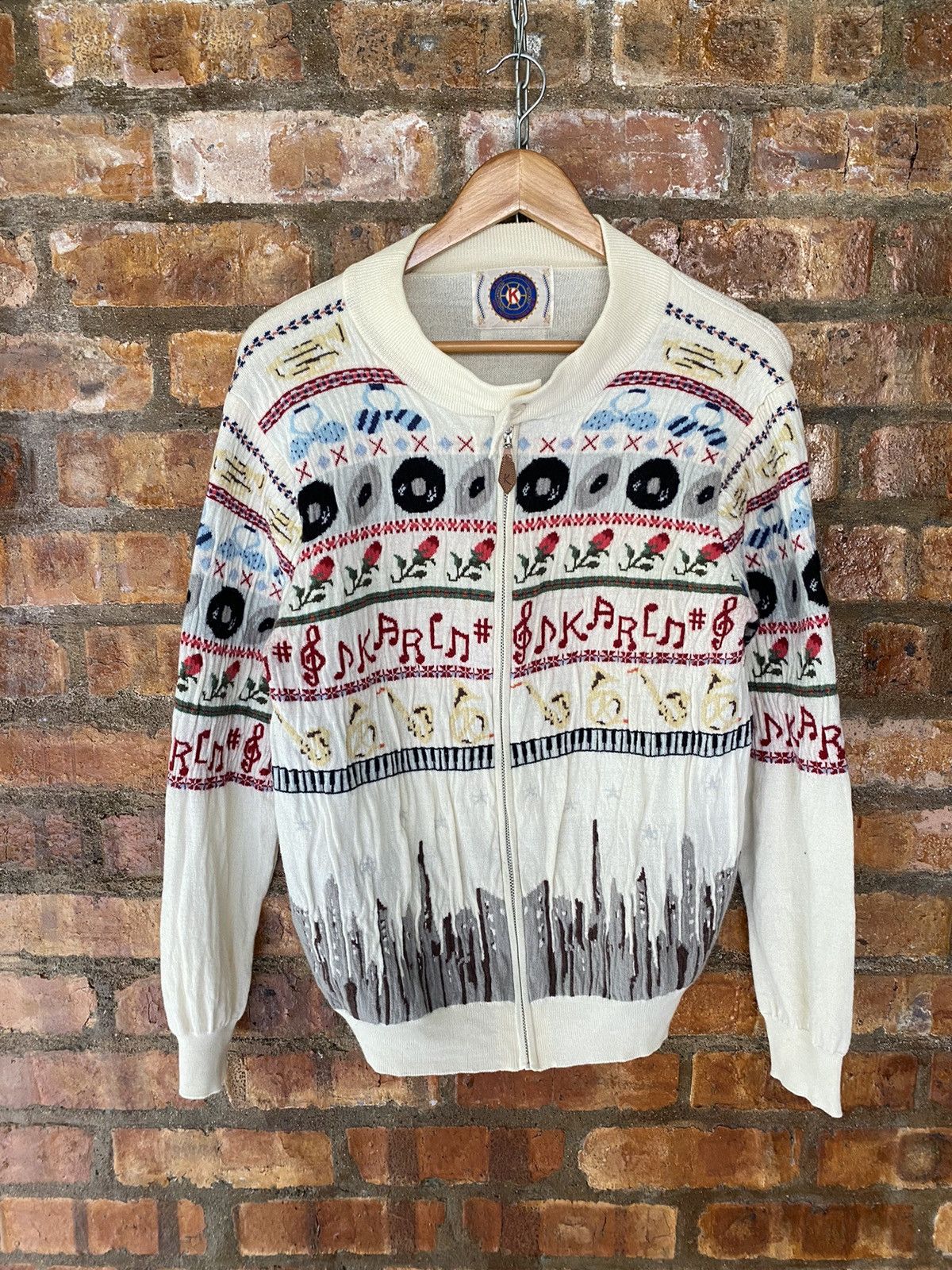 Pink House 90s Rose Music and Metropolitan knit karl helmut Size M / US 6-8 / IT 42-44 - 2 Thumbnail