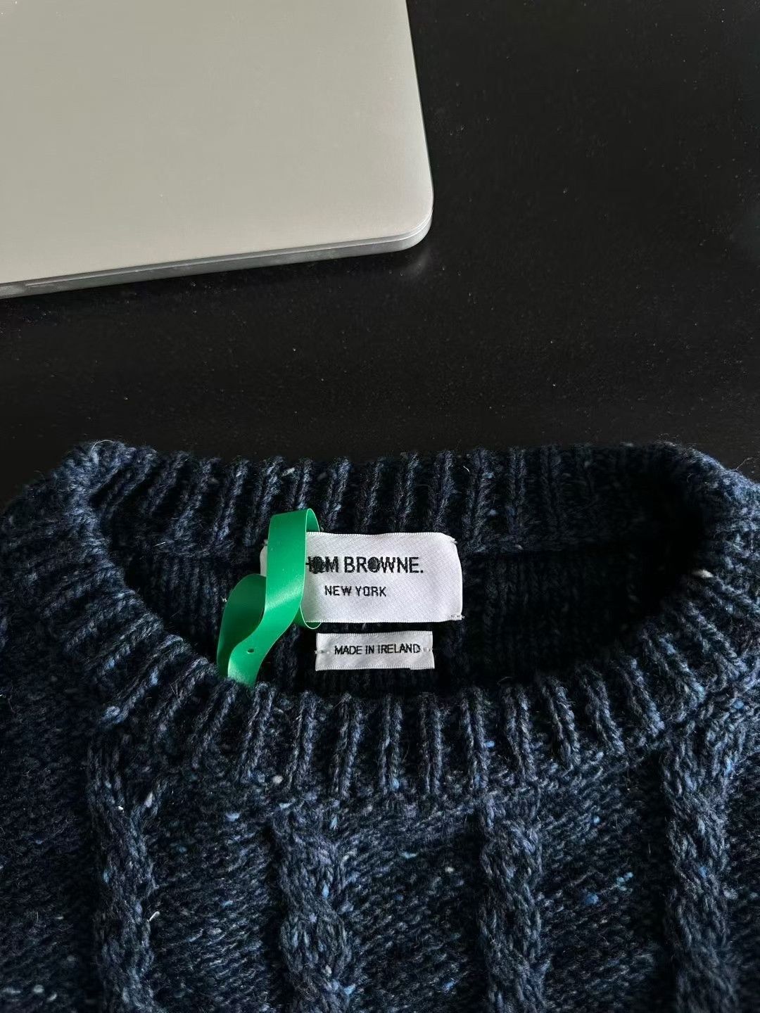 Thom Browne Thom Browne Blue Cable Knit Wool Sweater Size US XL / EU 56 / 4 - 3 Thumbnail
